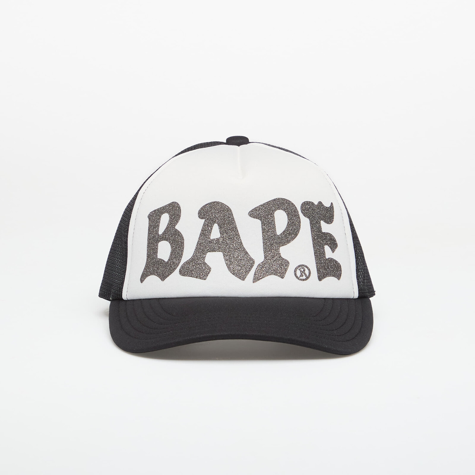 A BATHING APE Bape Glitter Print Mesh Cap Black Universal