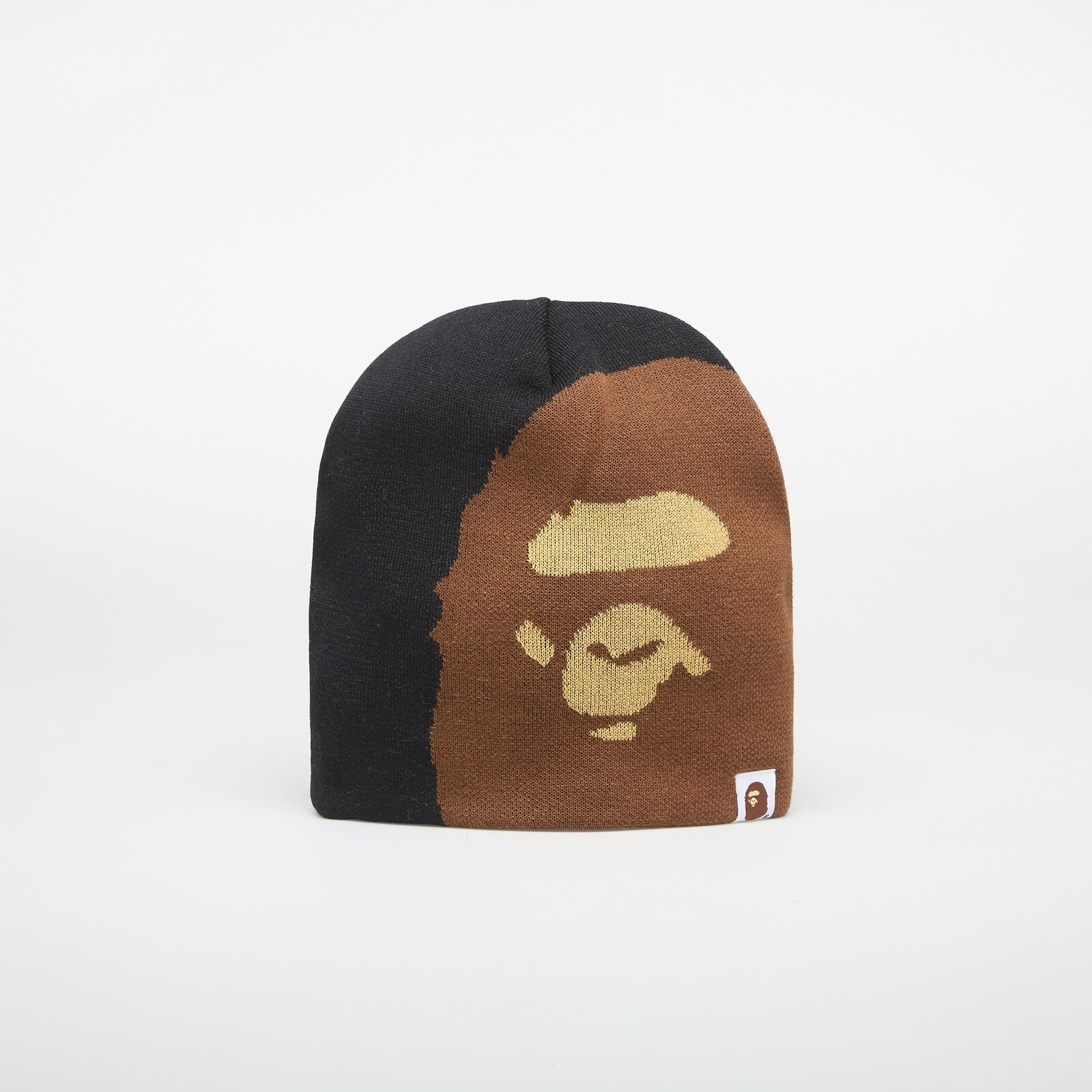 A BATHING APE Ape Head Knit Cap Black Universal