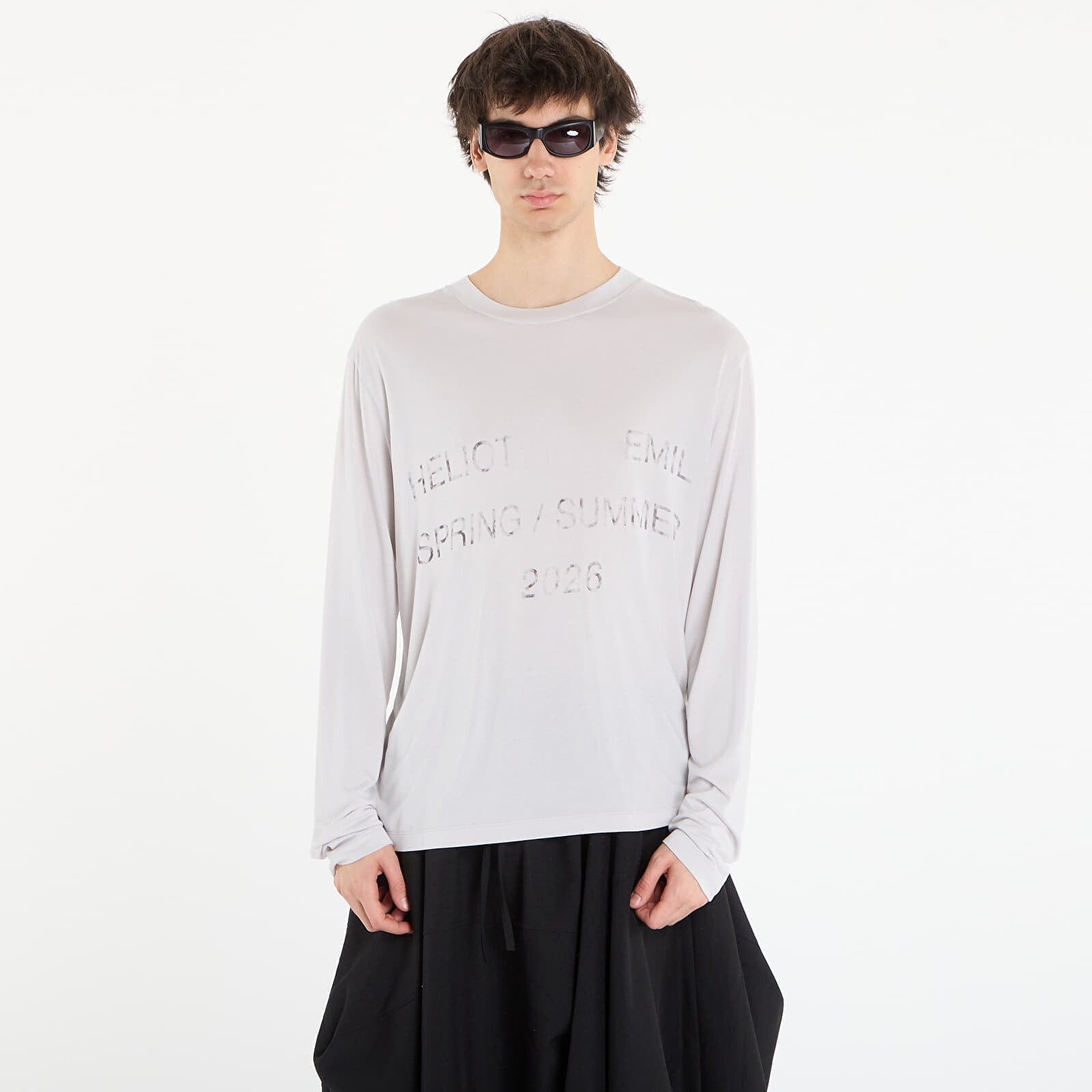 T-shirt HELIOT EMIL Overo Ls T-Shirt Light Grey 46