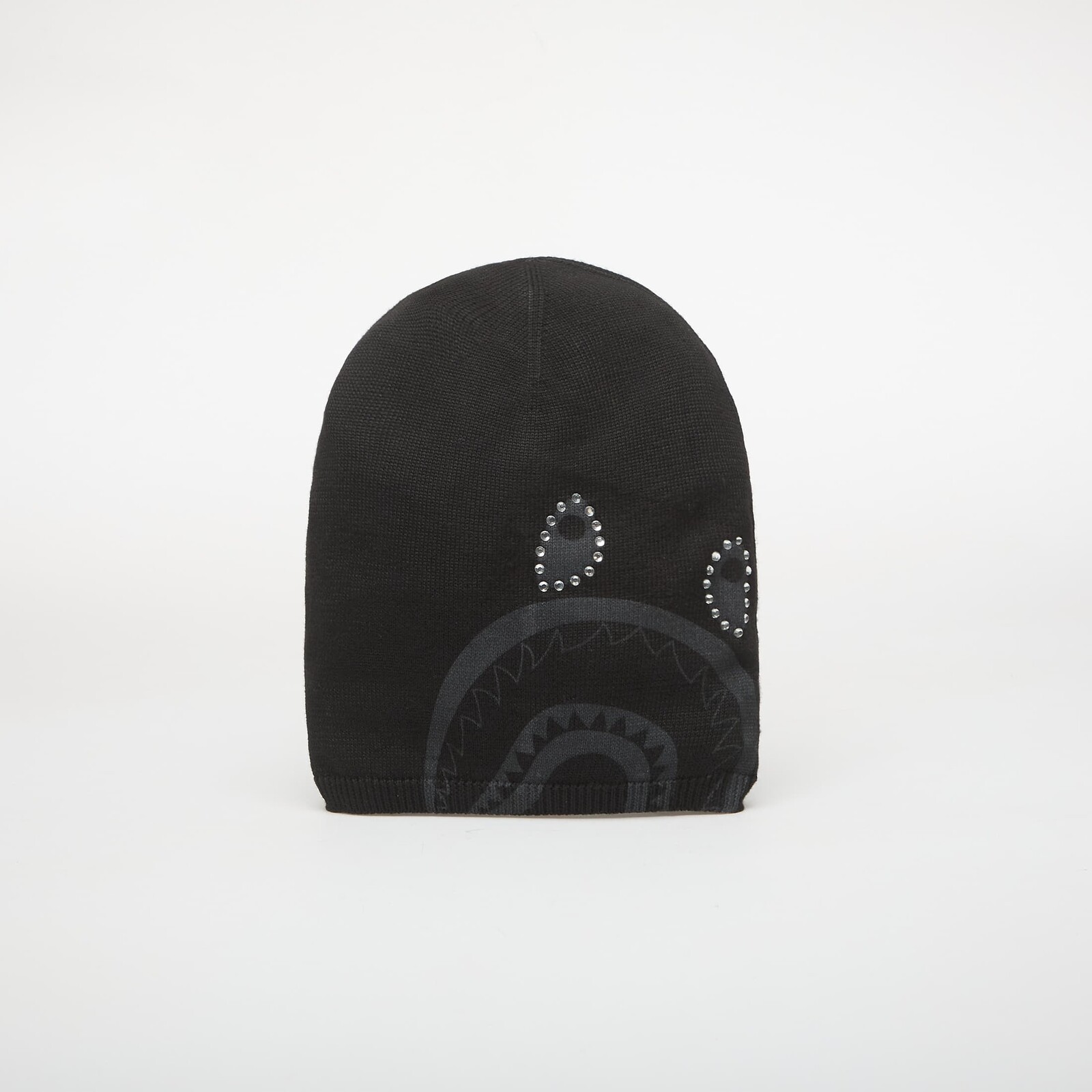 A BATHING APE Crystal Shark Knit Cap Black Universal