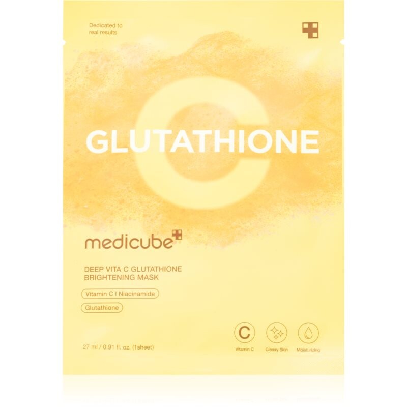 medicube Deep Vita C Glutathione Brightening Mask brightening sheet mask 27 ml