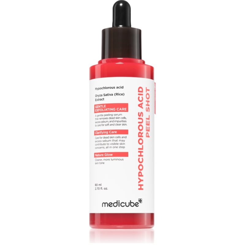 medicube Hypochlorous Acid Peel Shot smoothing exfoliating serum for enlarged pores 80 ml