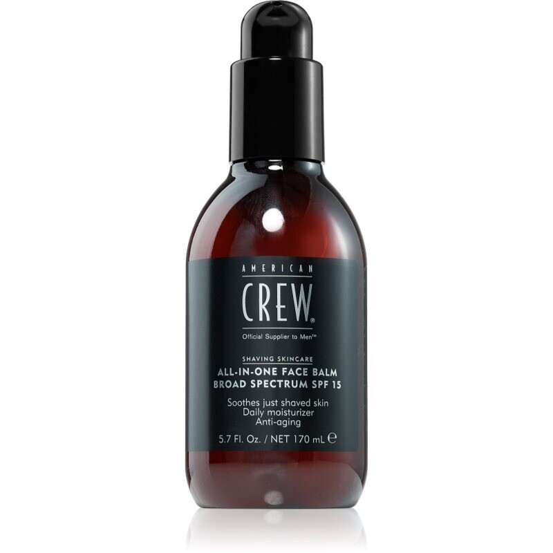 American Crew Shave & Beard ALL-IN-ONE Face Balm Broad Spectrum SPF 15 aftershave balm SPF 15 170 ml