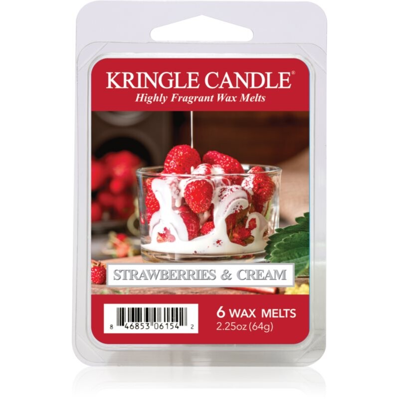 Kringle Candle Strawberries & Cream wax melt 64 g