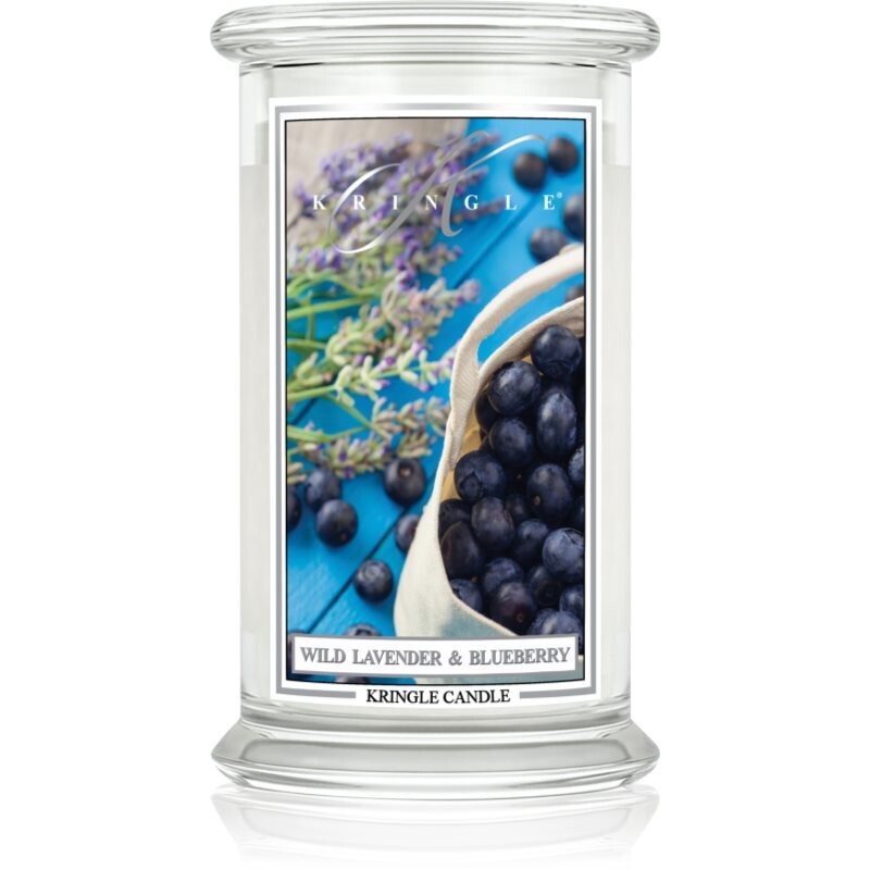 Kringle Candle Classic Wild Lavender & Blueberry scented candle 623 g