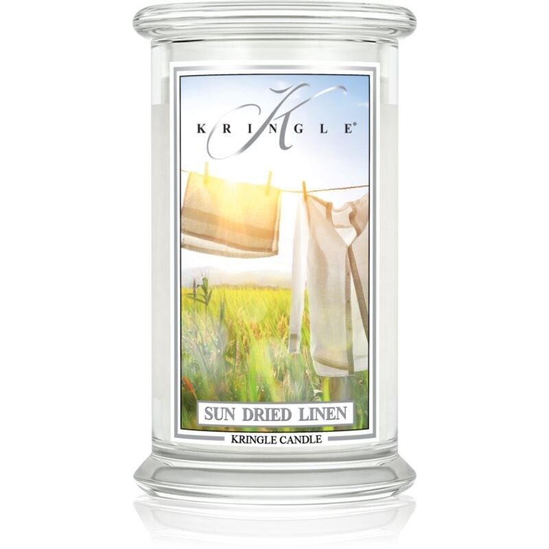 Kringle Candle Classic Sun Dried Linen scented candle 623 g