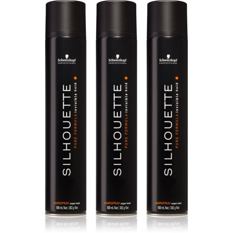 Schwarzkopf Professional Silhouette Super Hold strong hold hairspray economy pack