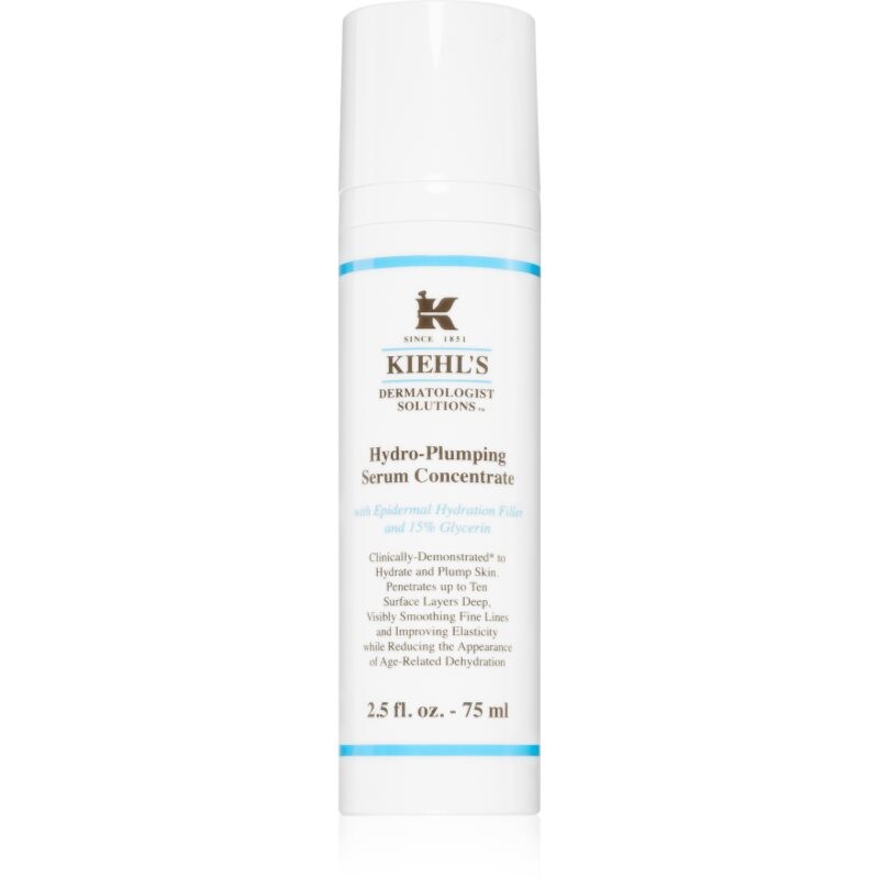 Kiehl's Dermatologist Solutions Hydro-Plumping Serum Concentrate moisturising serum for all skin types including sensitive 75 ml