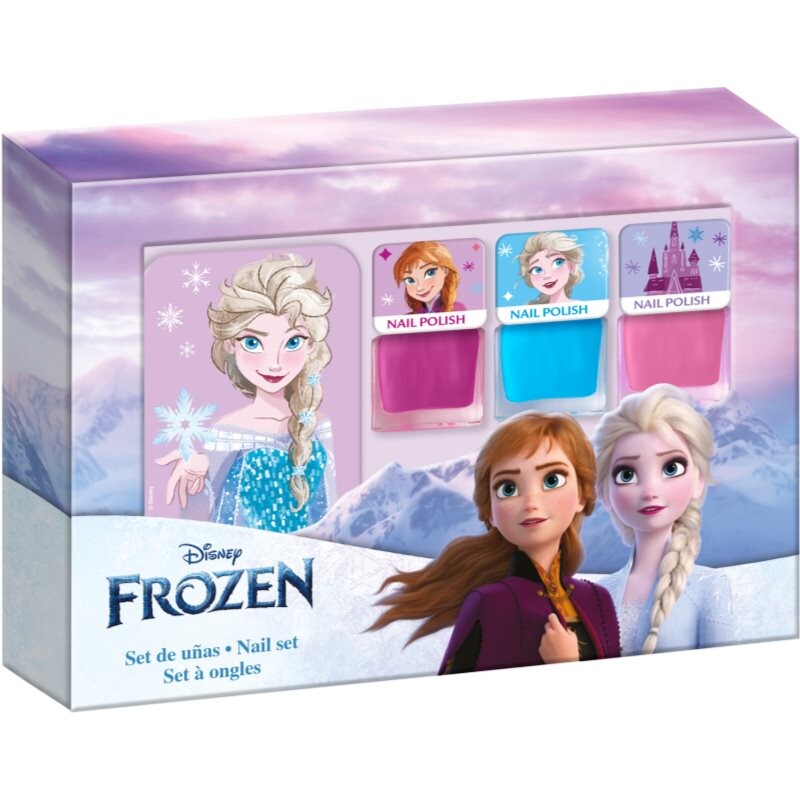 Disney Frozen Nail Set nail polish set for children 3y+ Pink, Blue, Pink 3x4.5 ml