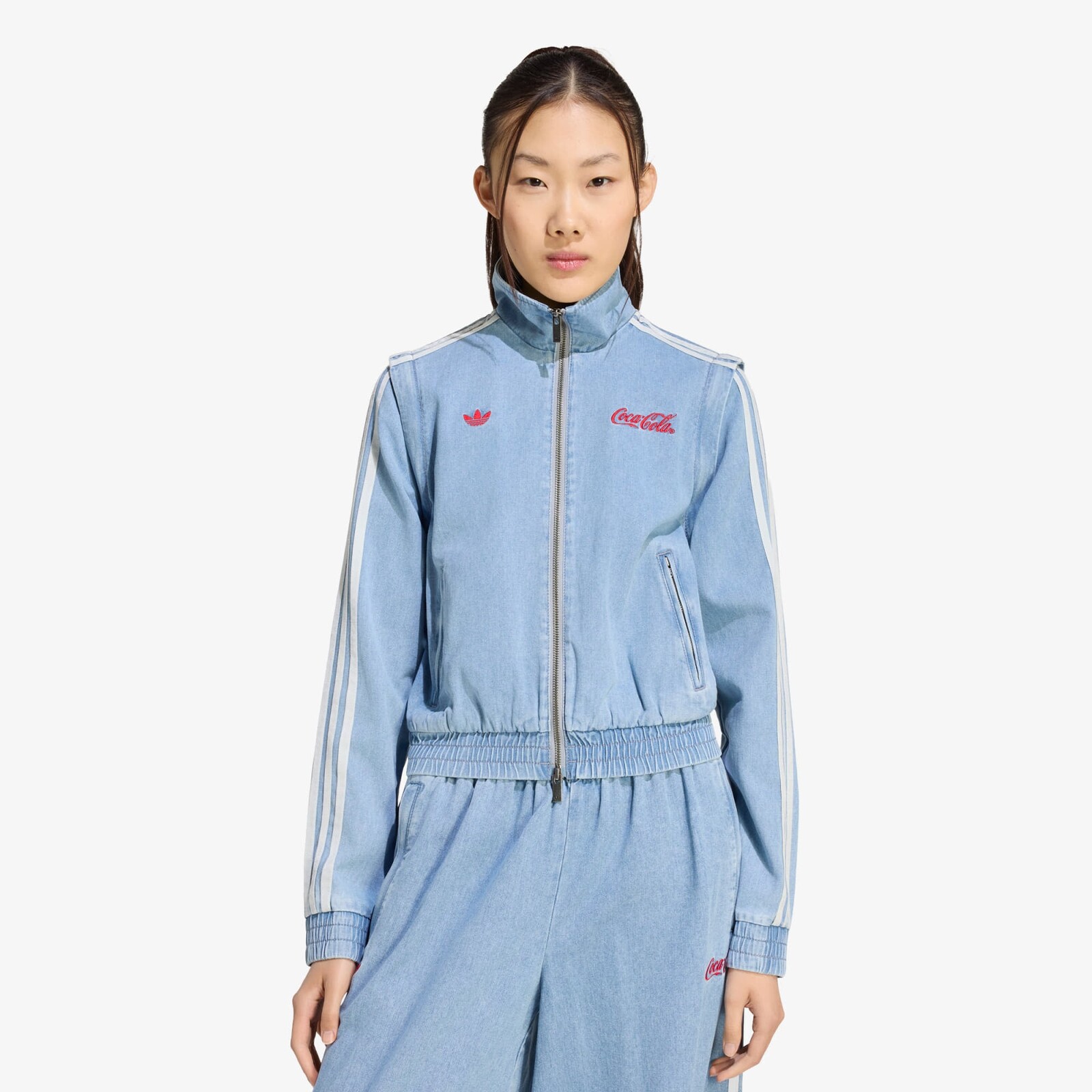 Jacket adidas x Coca Cola Firebird Reg Denim Track Top Light Denim M