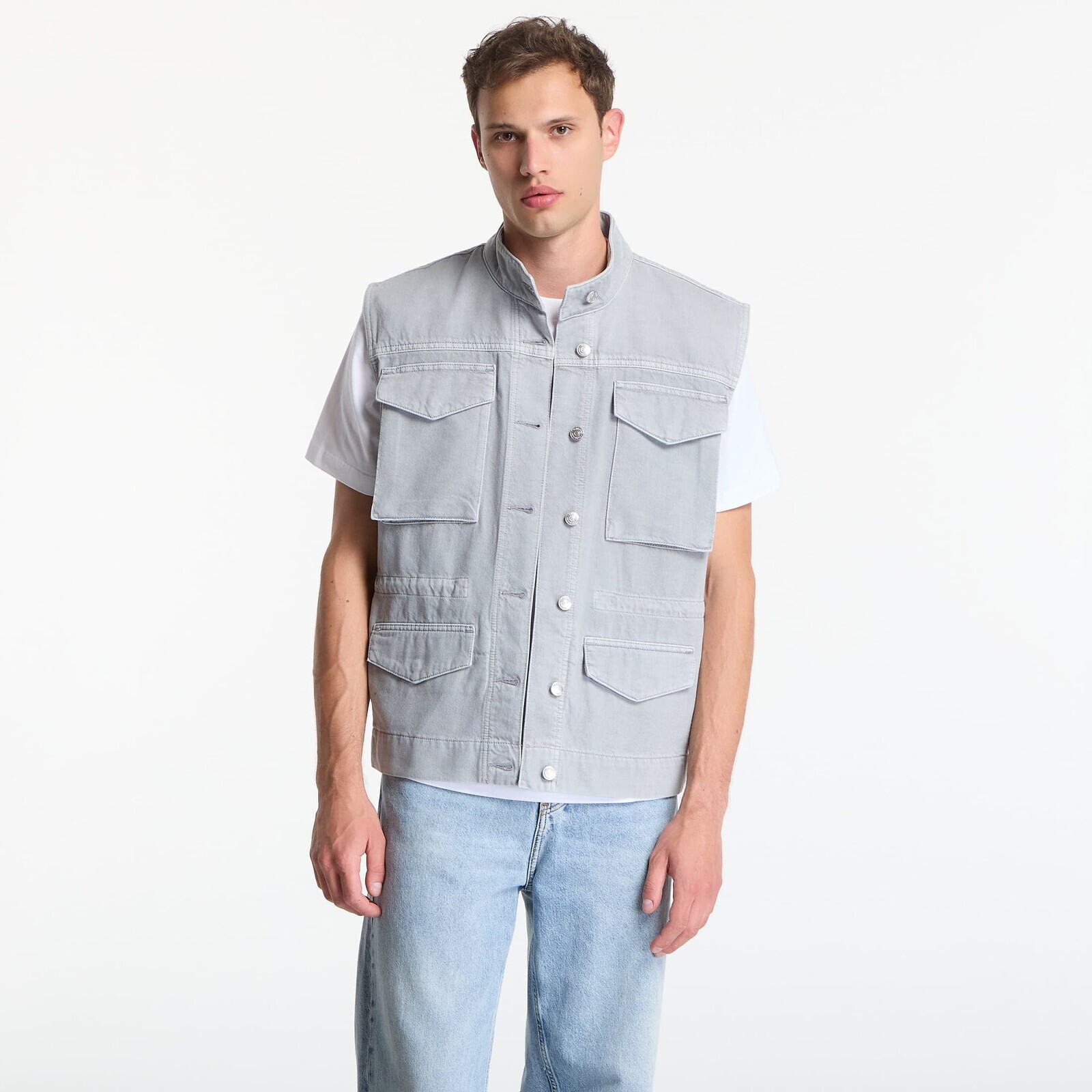 Vest Calvin Klein Utility Field Vest Grey M