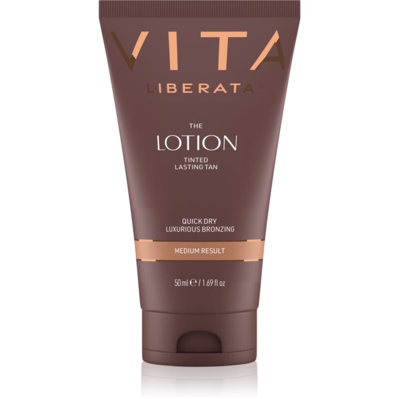 Vita Liberata Tinted Tanning Lotion self-tanning body lotion small pack shade Medium 50 ml