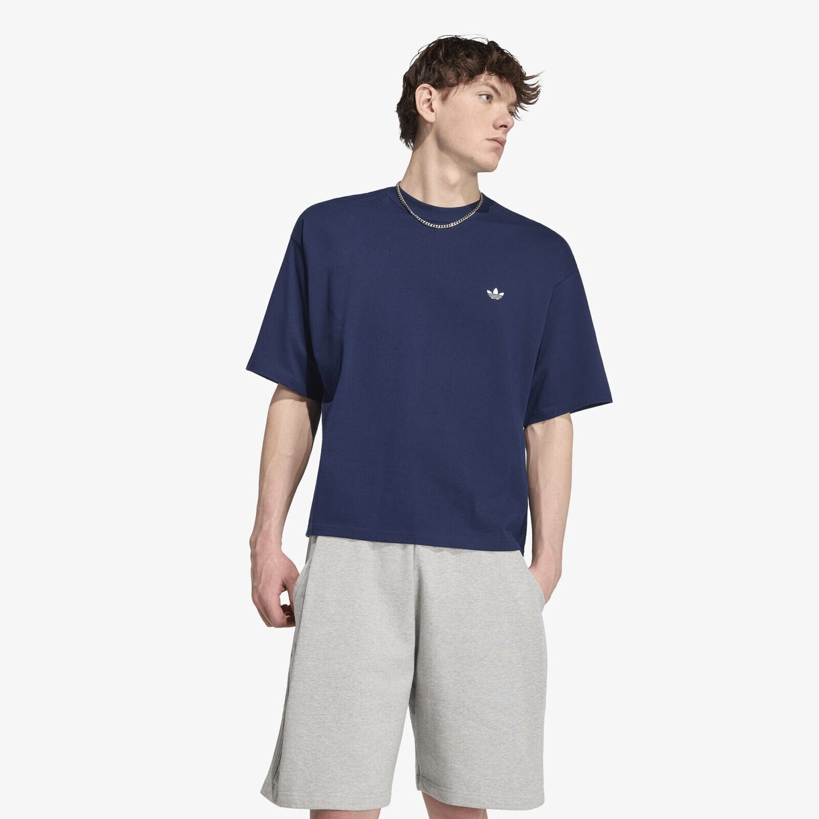 T-shirt adidas Trefoil Essentials Oversized T-shirt Night Indigo XL