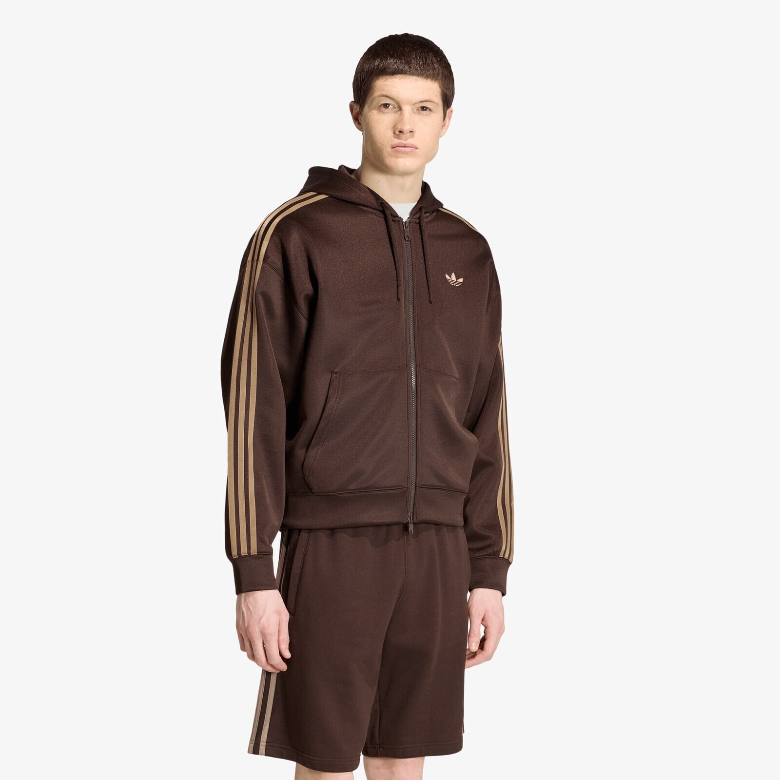 Sweatshirt adidas Adicolor Spacer Oversized Hoodie Aurora Coffee L