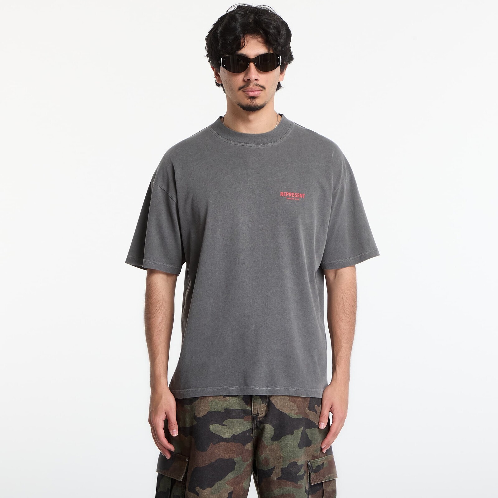 T-shirt Represent Owners Club T-Shirt UNISEX Washed Black XXL