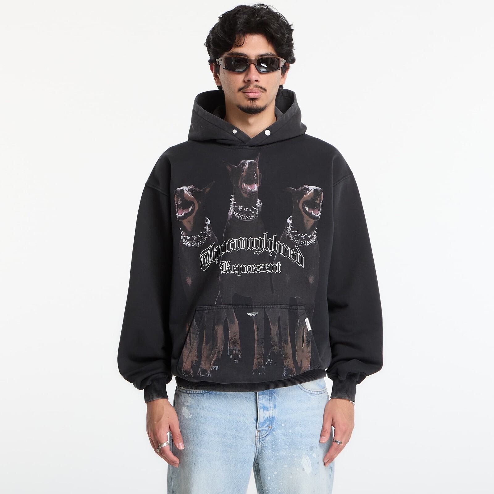 Sweatshirt REPRESENT Thoroughbred Hoodie Vintage Black M