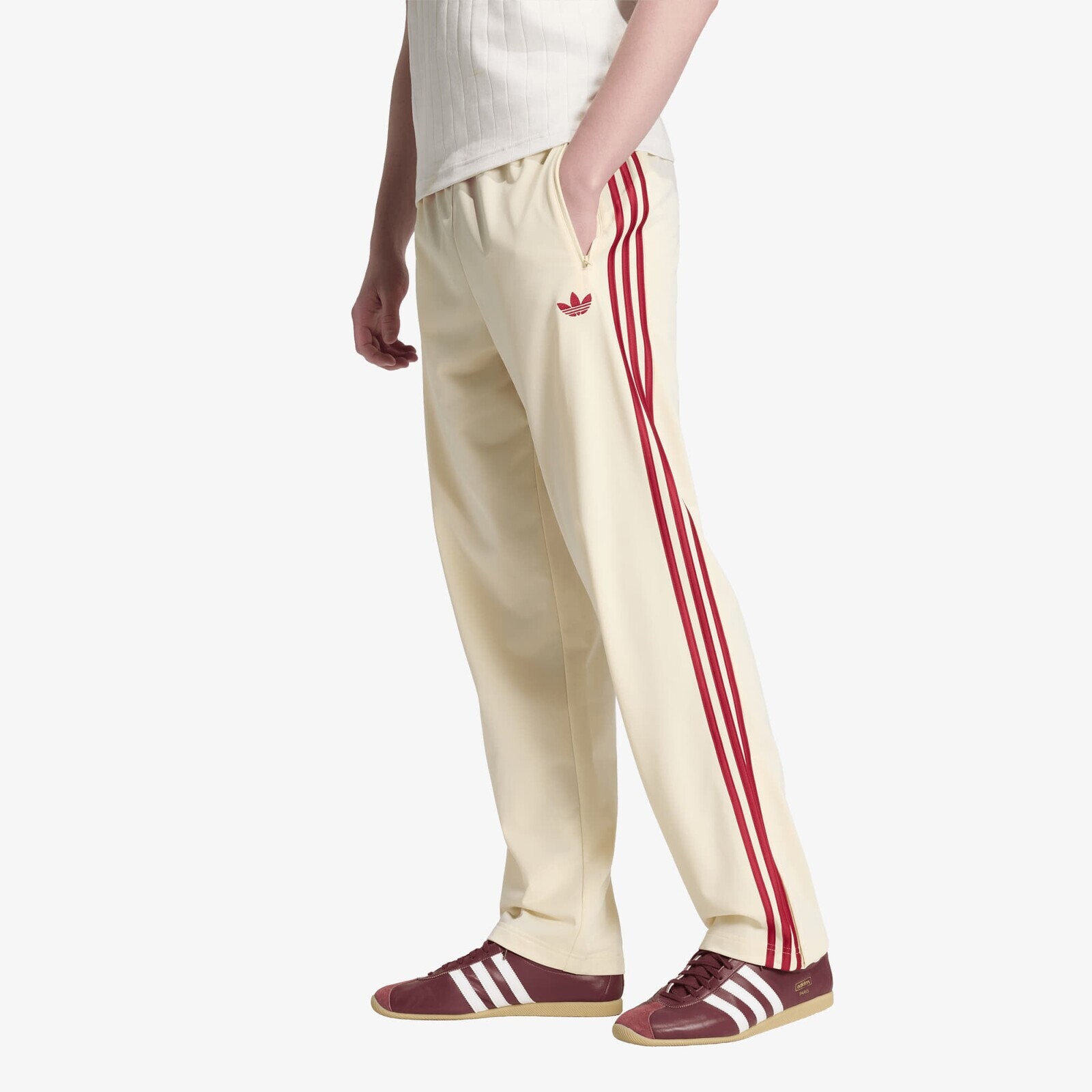 Pants adidas Firebird Track Pants Warm Vanilla/ Team Victory Red XL
