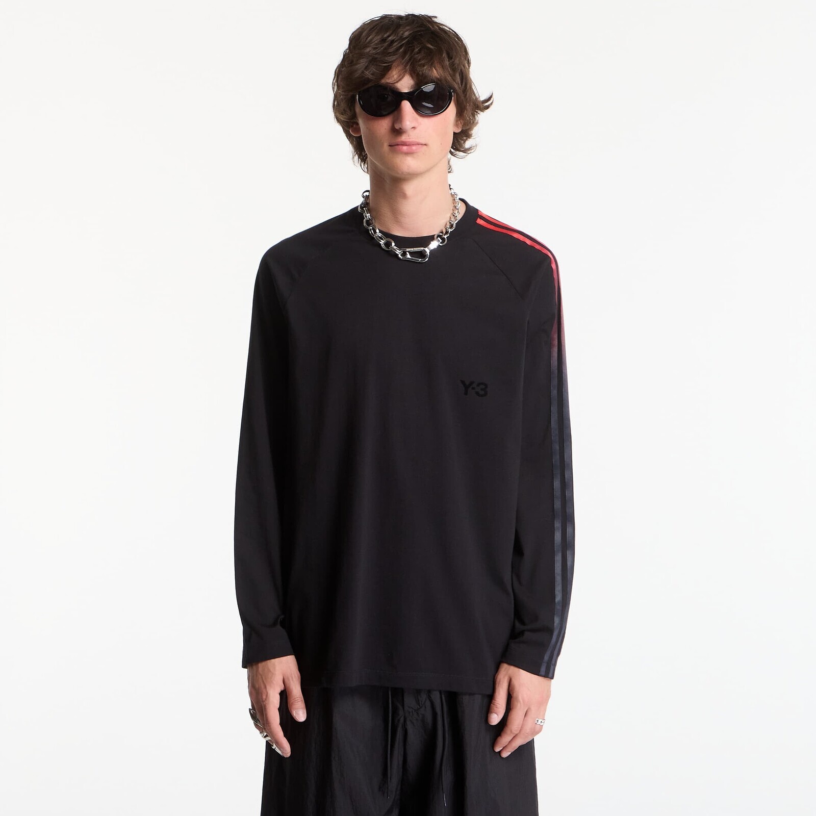 T-shirt Y-3 Oversized Gradient Stripes Long Sleeve T-Shirt UNISEX Black XL