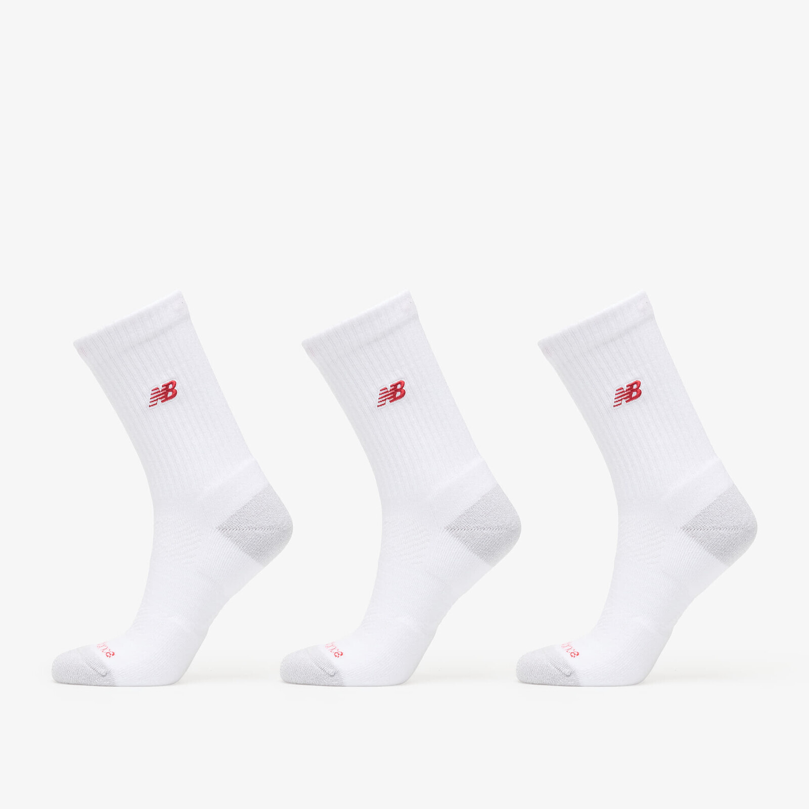New Balance Active Premium Crew 3-Pack White M