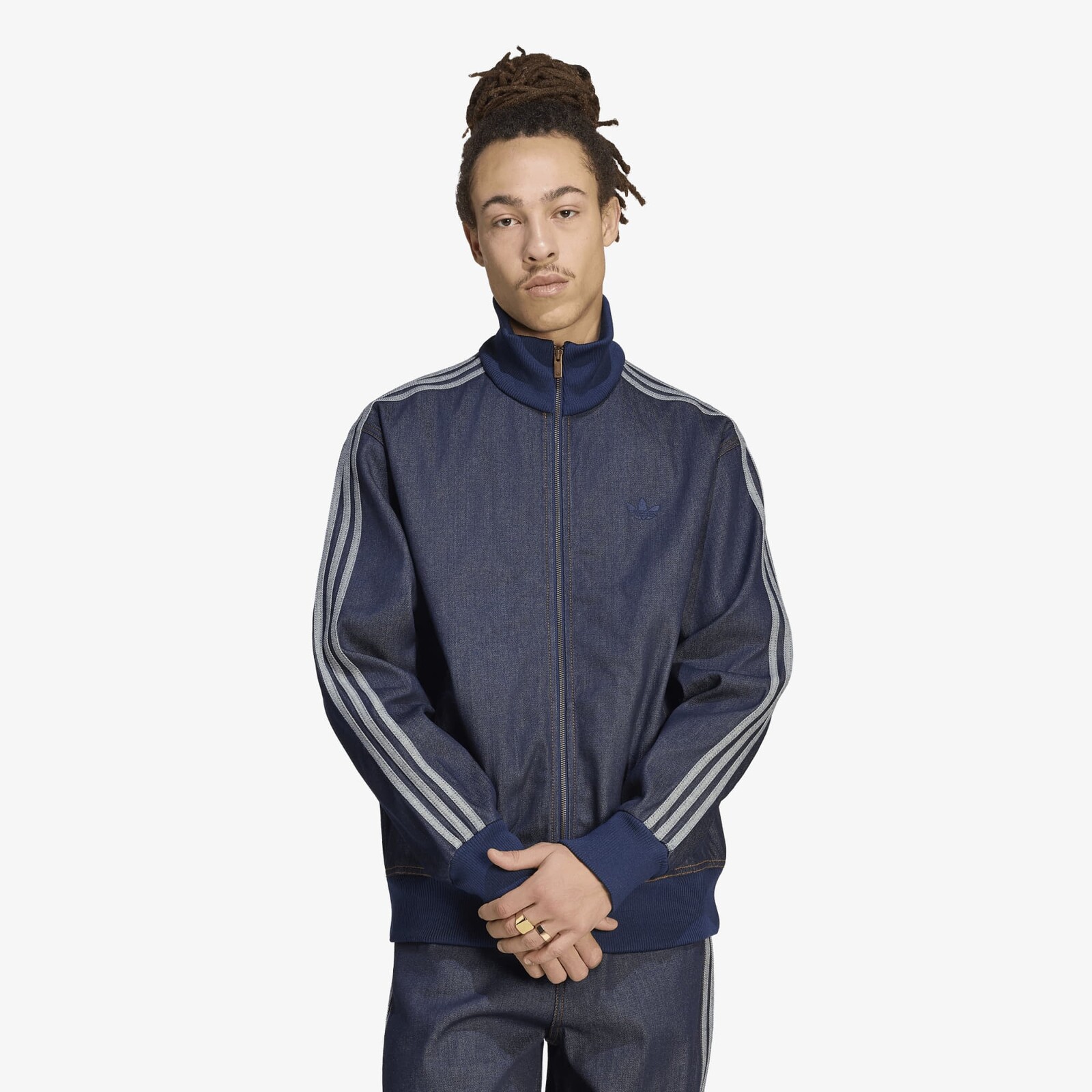Jacket adidas Firebird Adicolor Raw Denim Track Top Jacket Indigo Denim XL