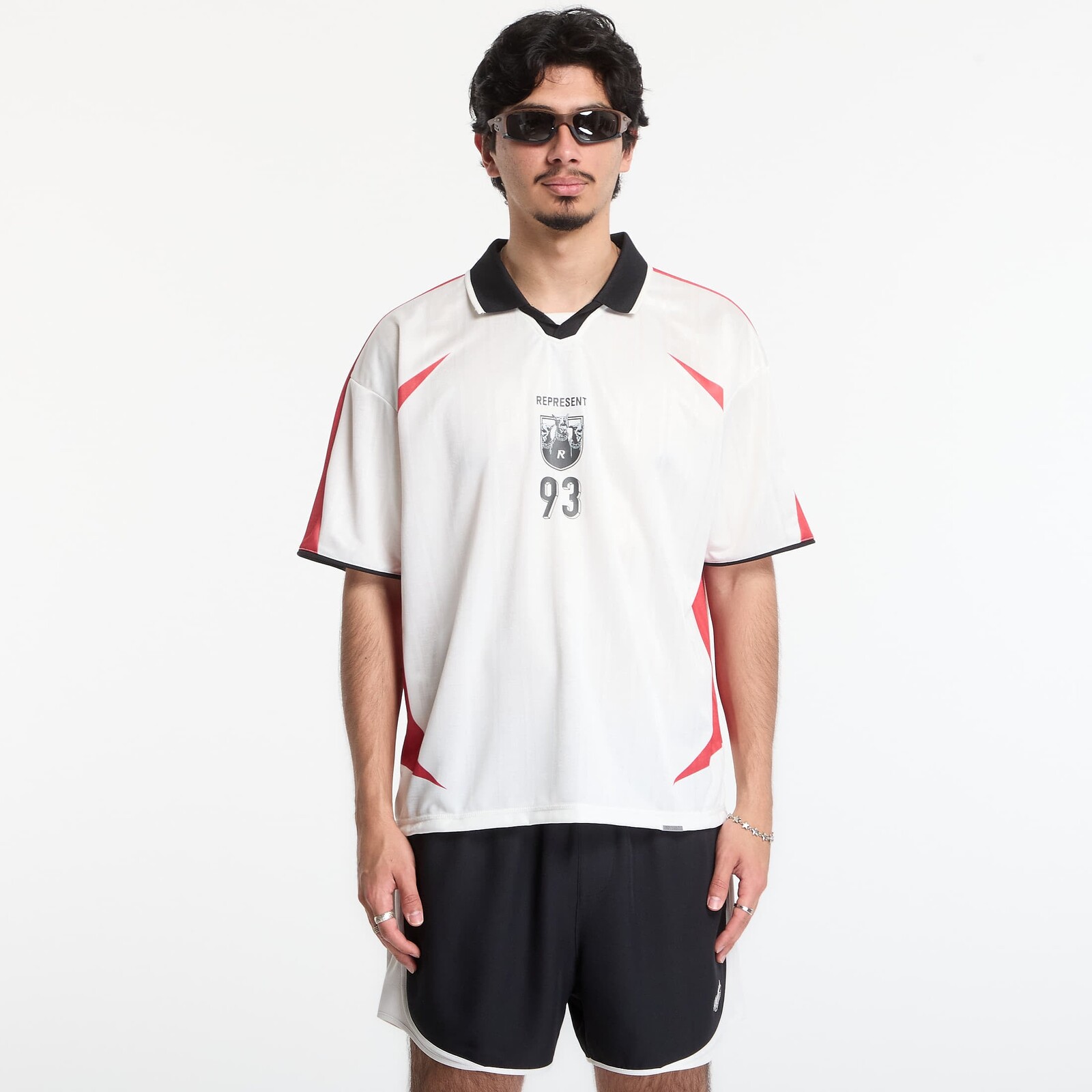 REPRESENT Spike Football Top UNISEX Flat White M
