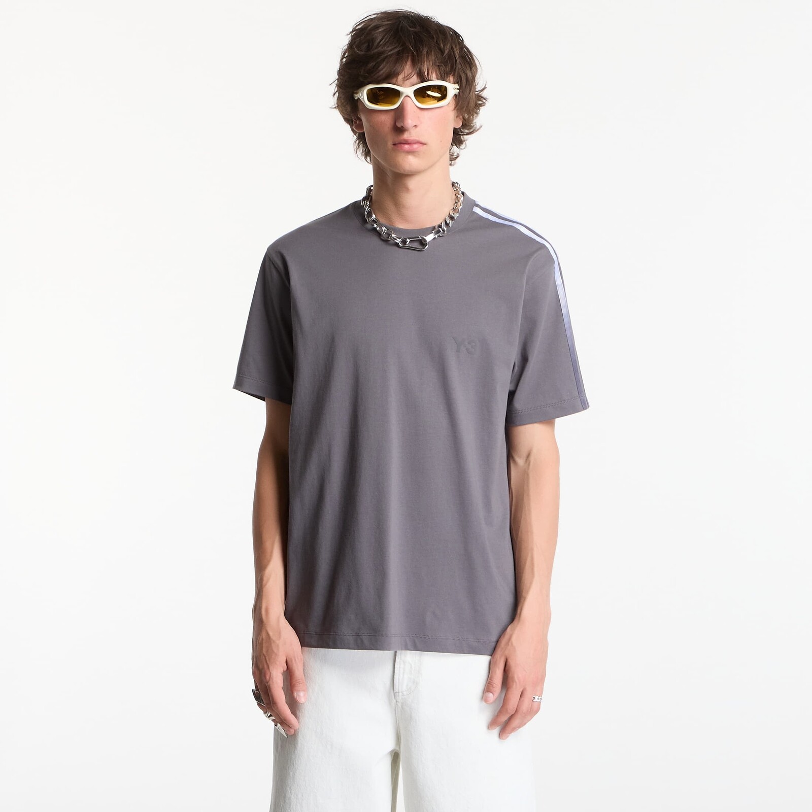 T-shirt Y-3 Gradient Stripes Short Sleeve T-Shirt Grey Five S