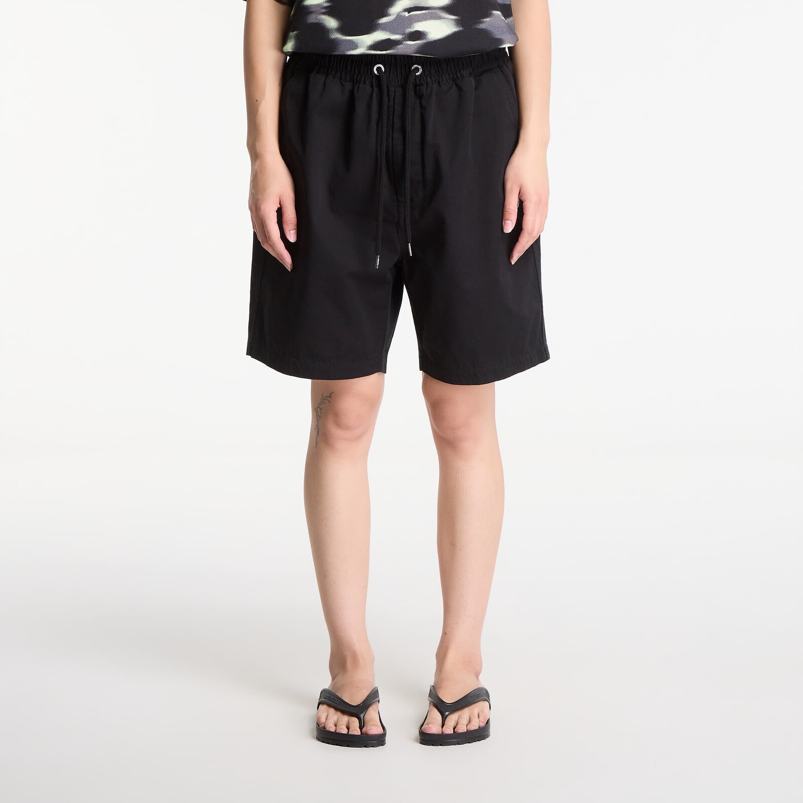 A BATHING APE One Point Elasticated Relaxed Fit Shorts Black UNISEX S