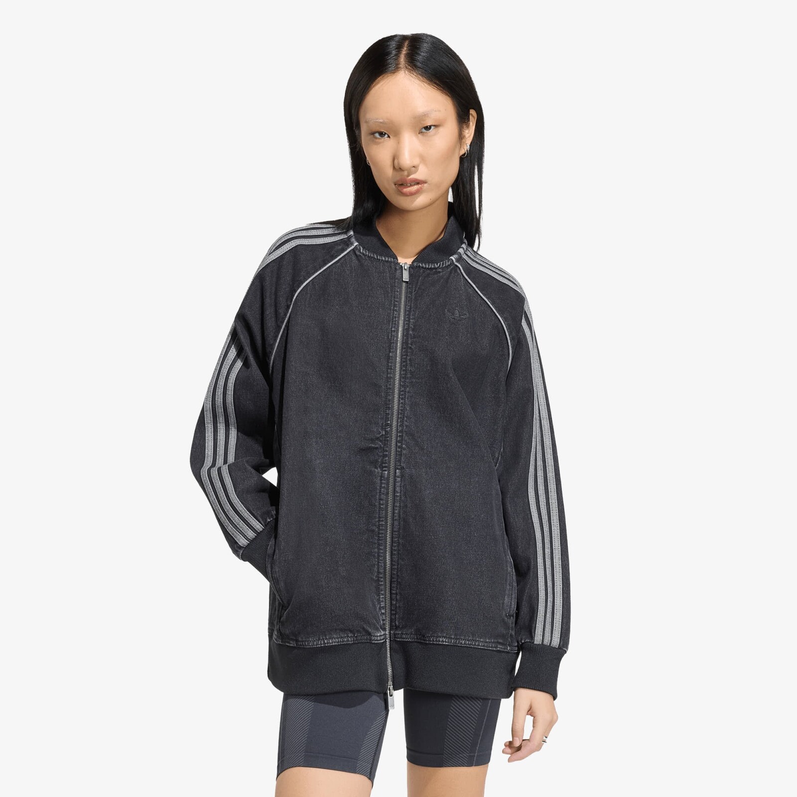 Jacket adidas SST Oversized Denim Tracktop True Black Denim M