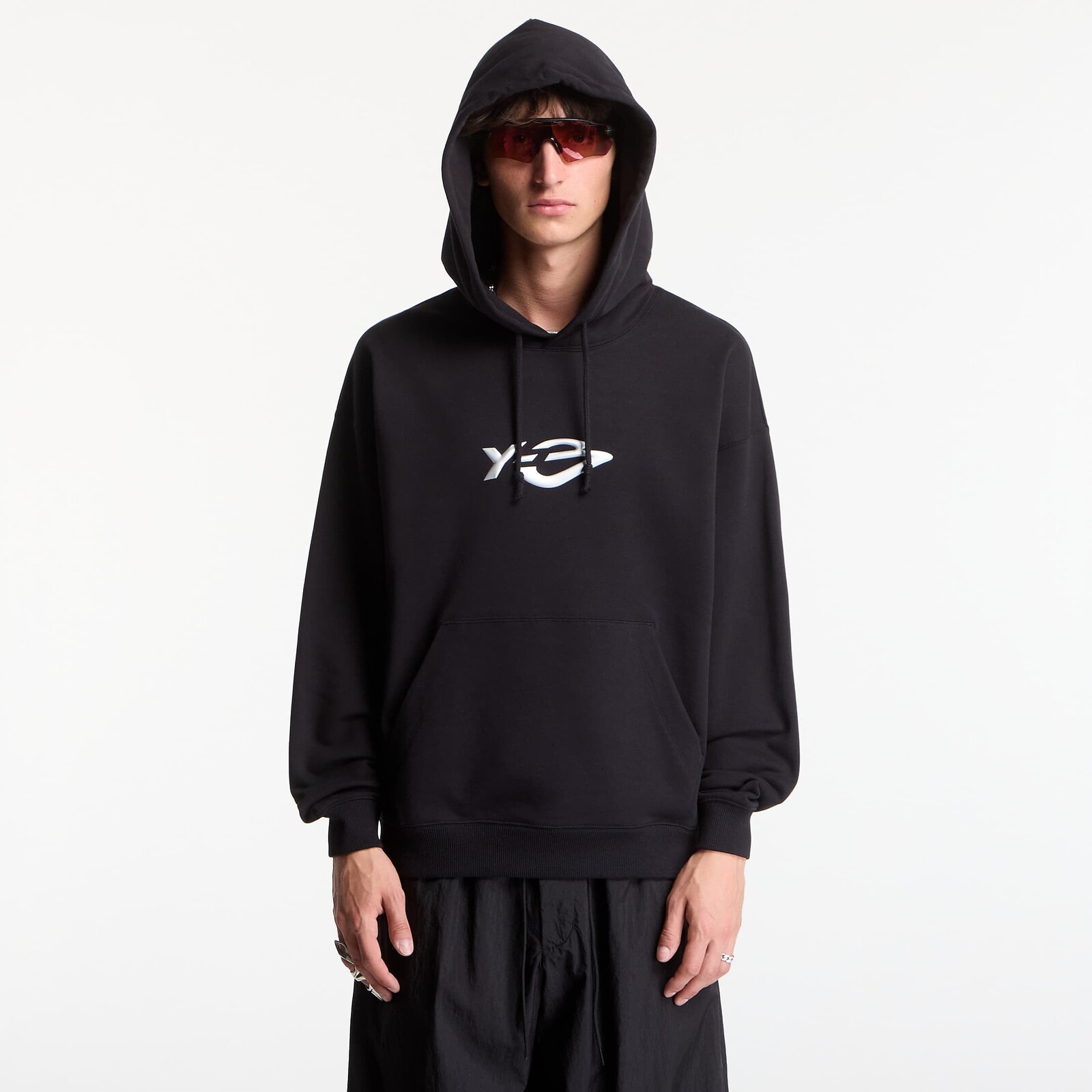 Sweatshirt Y-3 French Terry Liquid Logo Hoodie UNISEX Black XL