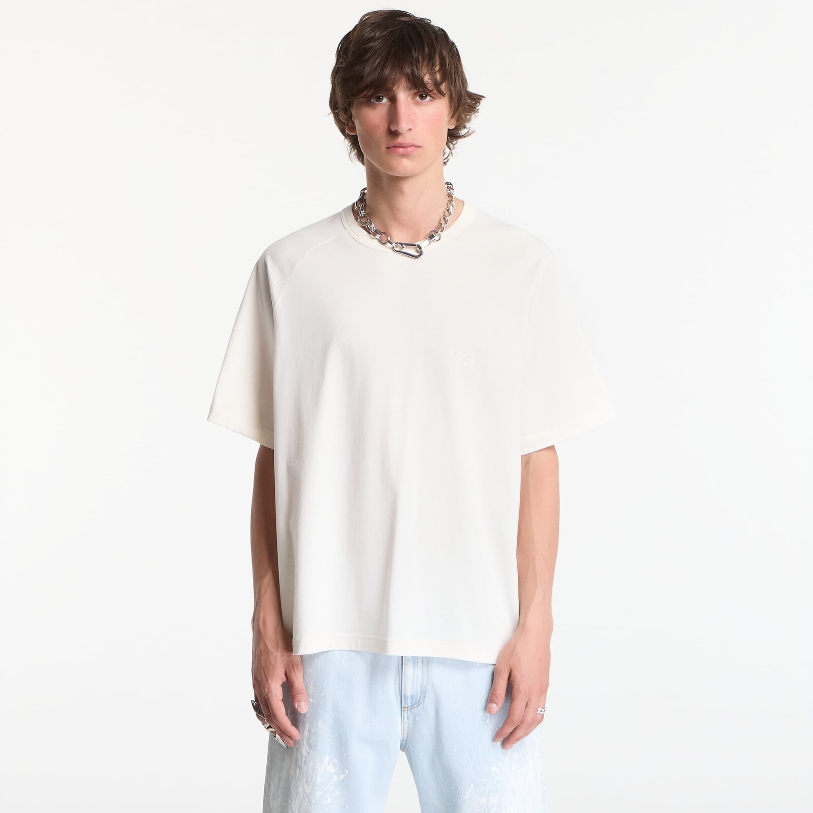 T-shirt Y-3 Boxy Short Sleeve T-Shirt Chalk White XS