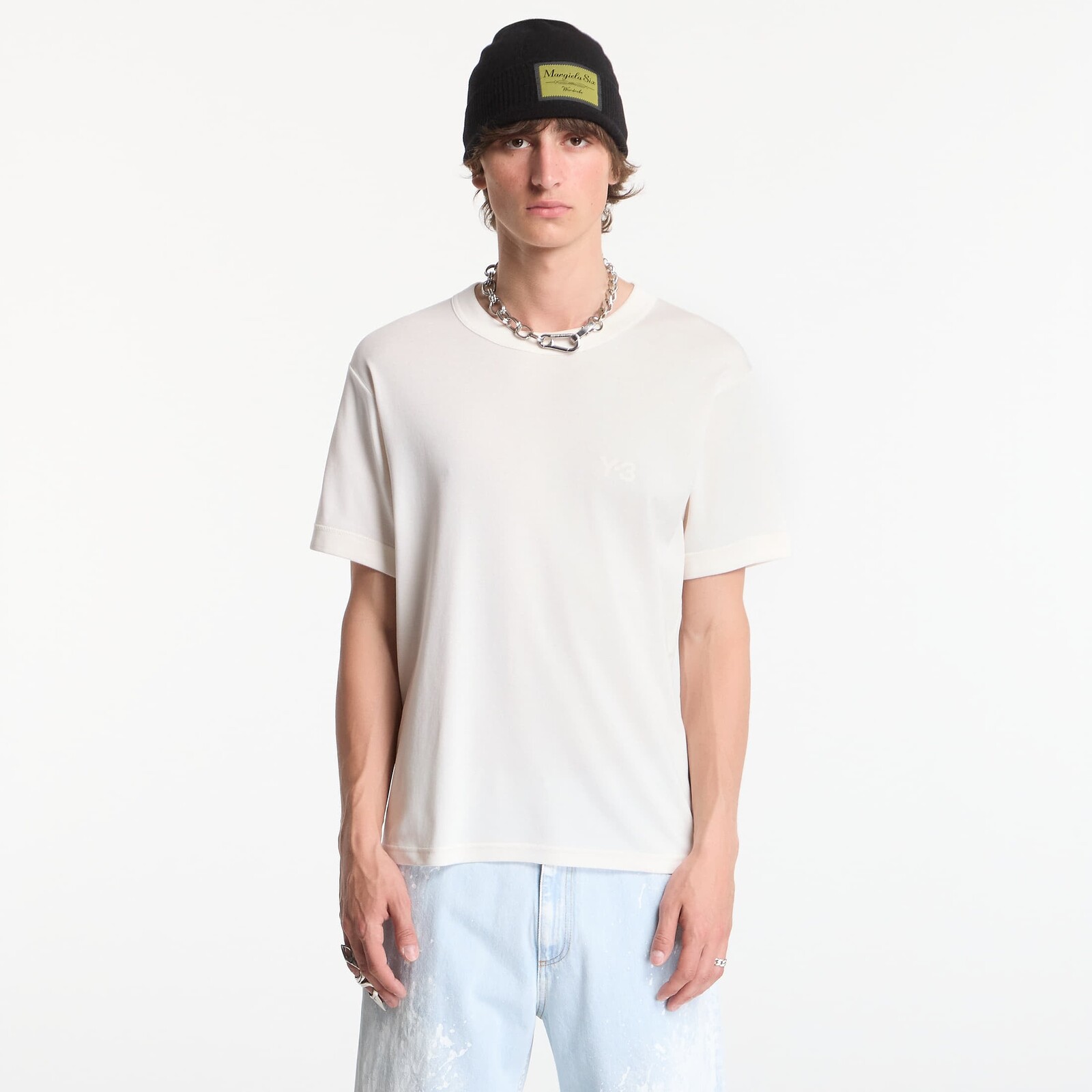 T-shirt Y-3 Slim Short Sleeve T-Shirt UNISEX Chalk White M