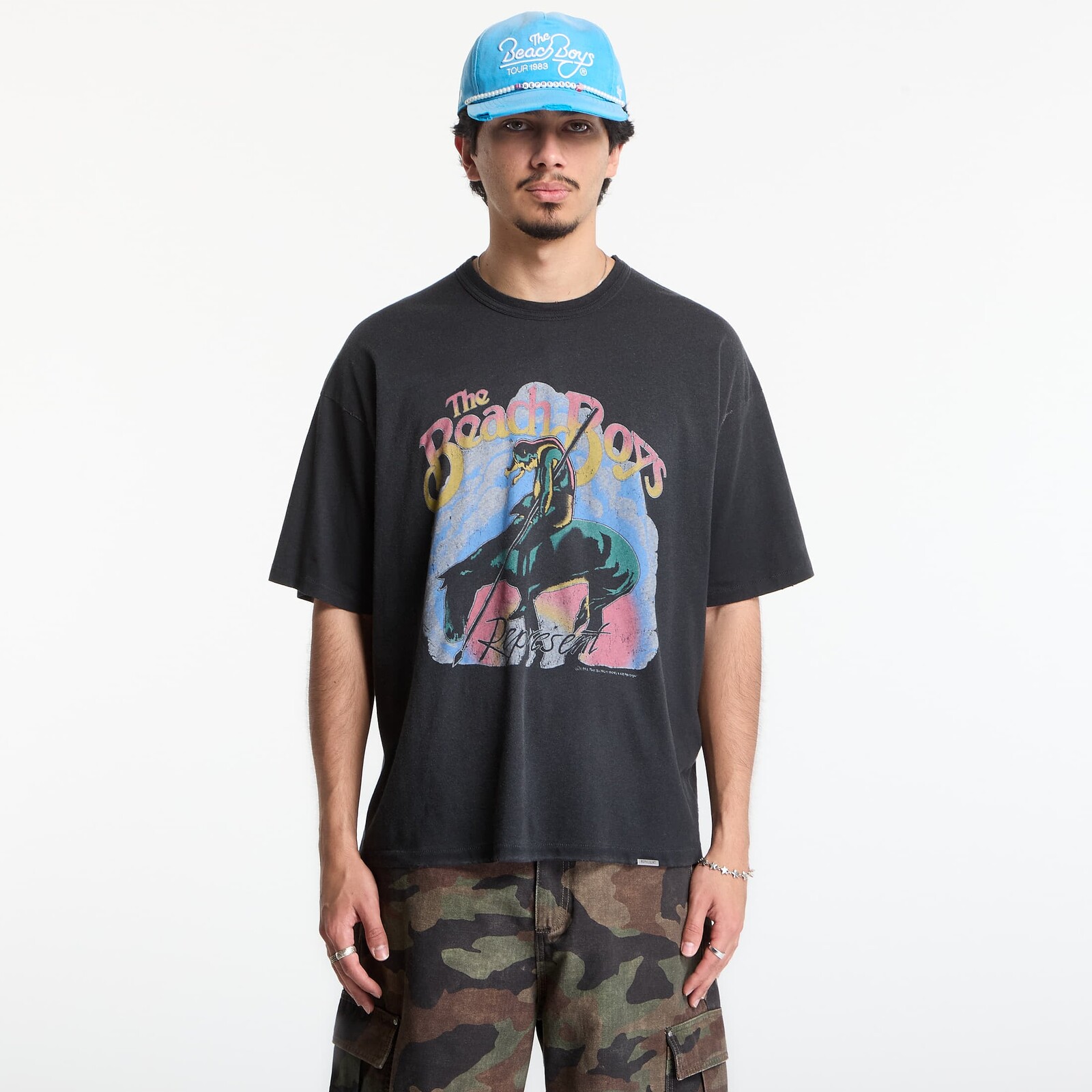 T-shirt Represent Beach Boys Endless Summer T-Shirt UNISEX Stained Black M