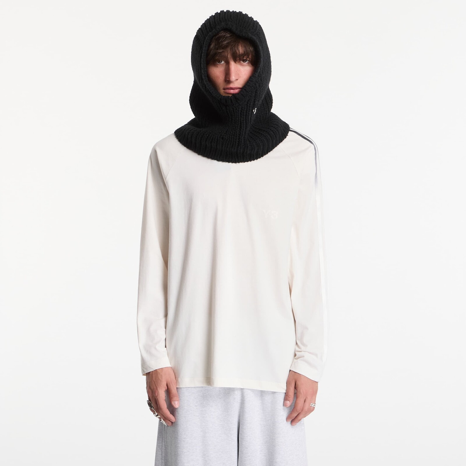 T-shirt Y-3 Oversized Gradient Stripes Long Sleeve T-Shirt UNISEX Chalk White M