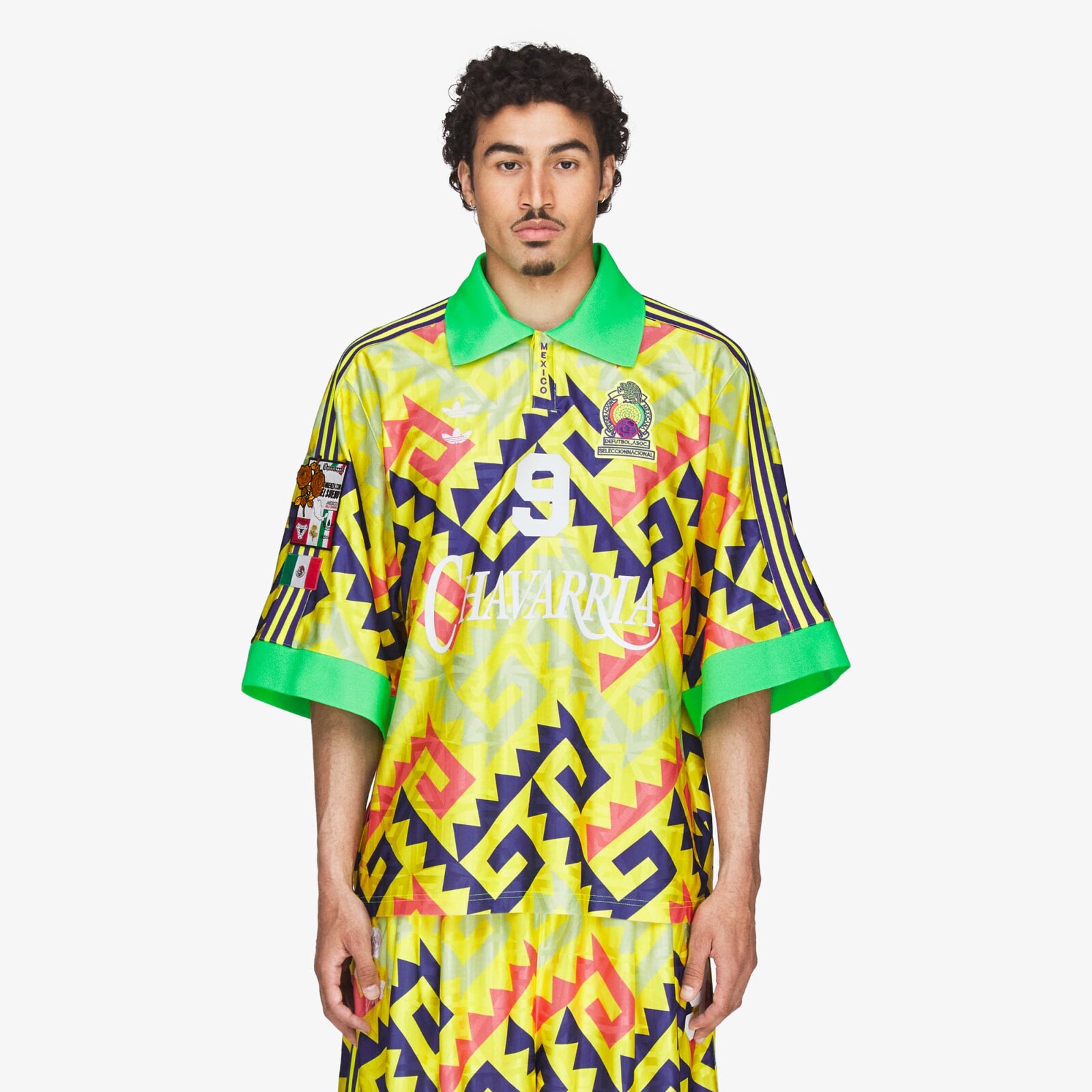 adidas x Willy Chavarria Aop Goalkeeper Jersey Solar Lemon/ Pure Purple/ Solar Turbo M