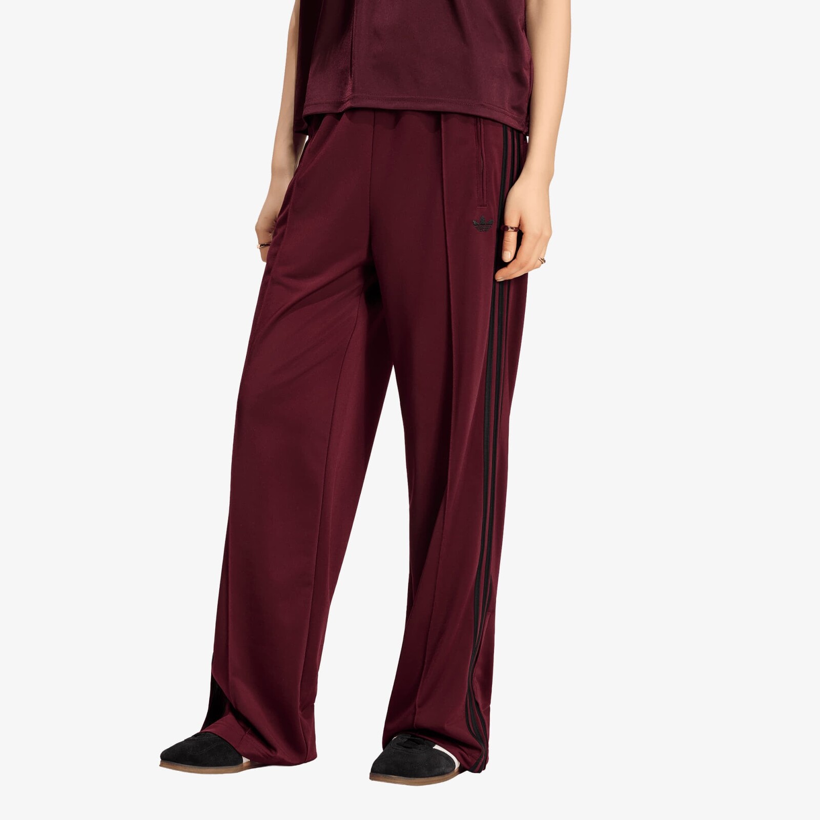 Pants adidas Firebird Loose Tracksuit Pants Maroon/ Black S