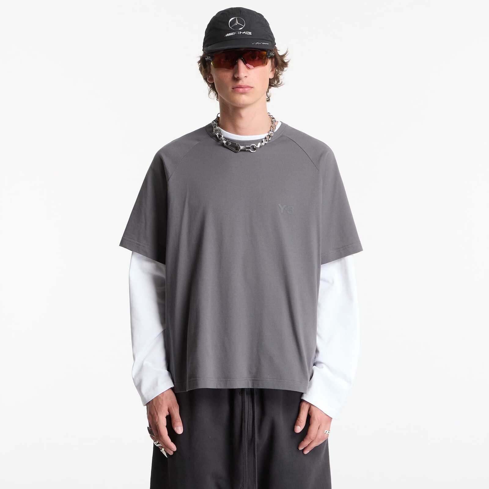 T-shirt Y-3 Boxy Short Sleeve T-Shirt Grey Five XL