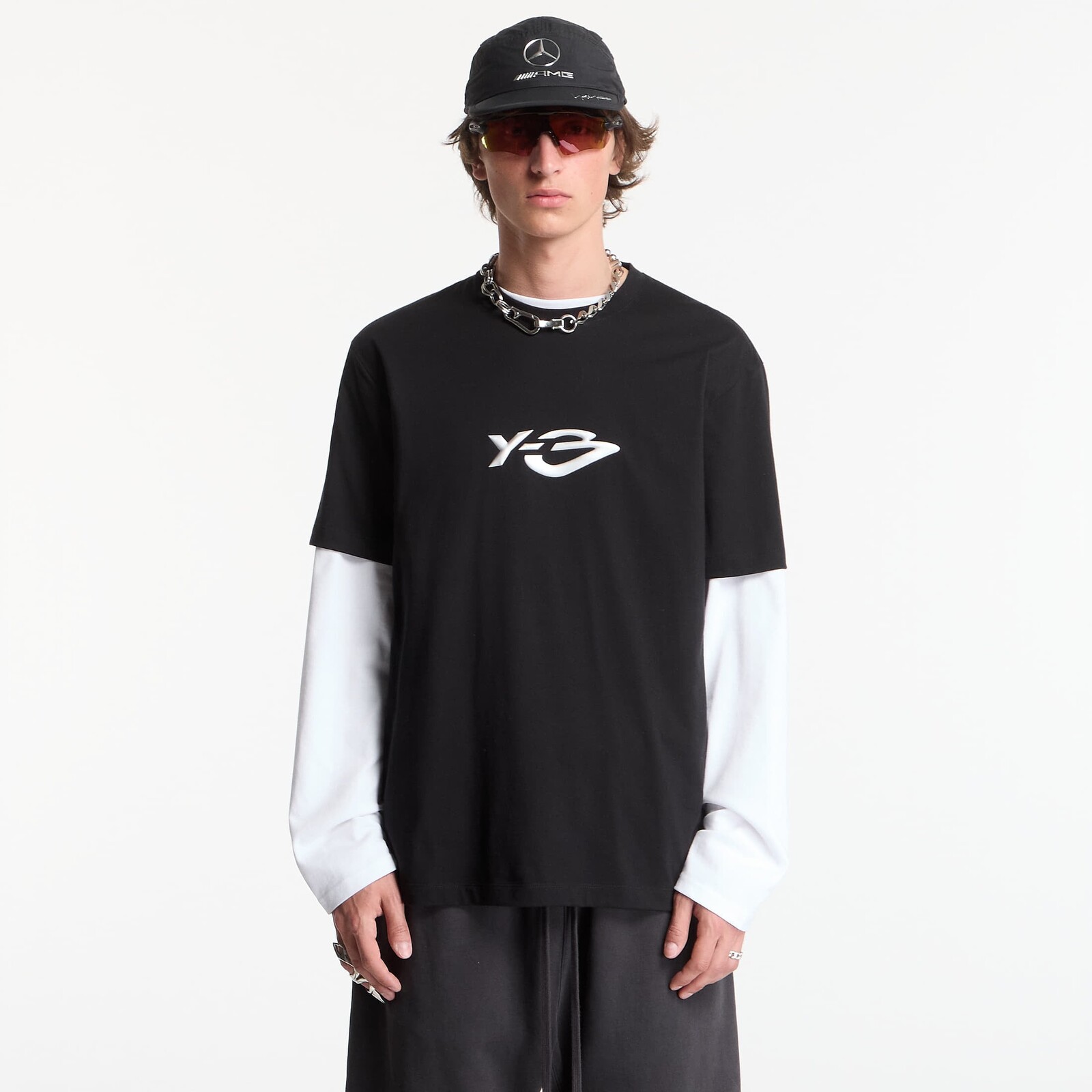 T-shirt Y-3 Liquid Logo Short Sleeve T-Shirt UNISEX Black M