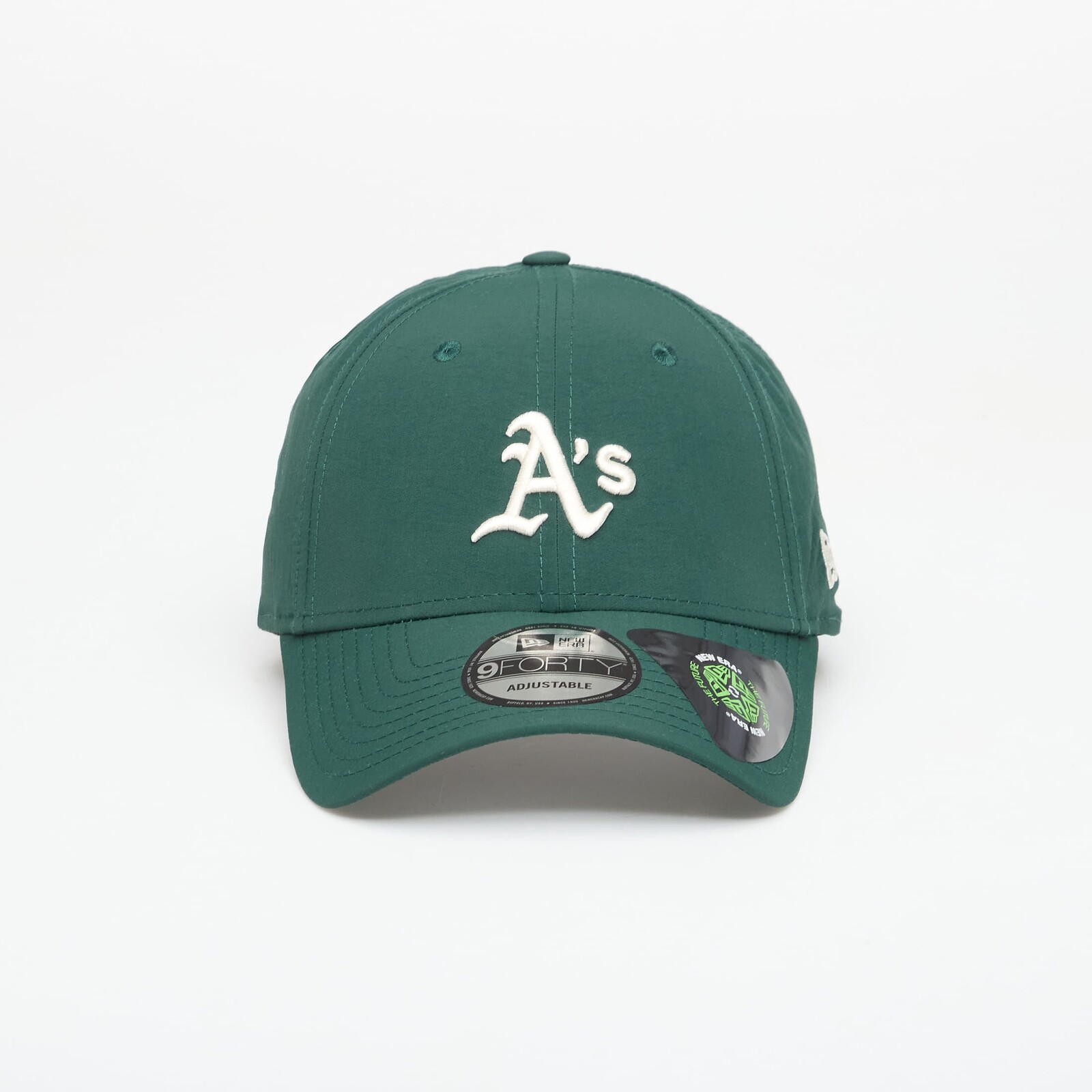 Cap New Era 9FORTY MLB Recycled Midi Oakland Athletics Dark Green/ Light Cream Universal