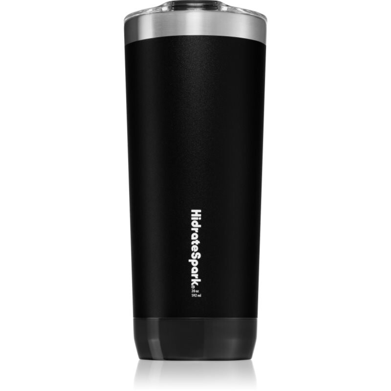 HidrateSpark PRO Tumbler smart insulated water bottle with straw colour Black 592 ml