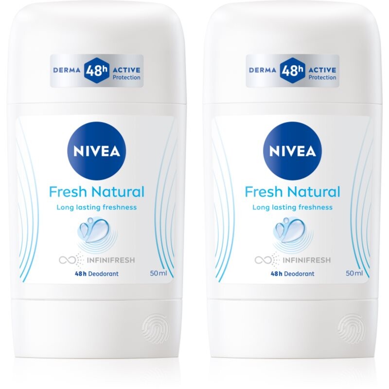 NIVEA Fresh Natural deodorant stick economy pack