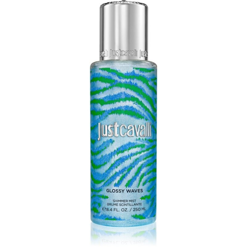 Roberto Cavalli Just Cavalli Glossy Waves brightening mist for the body for women 250 ml