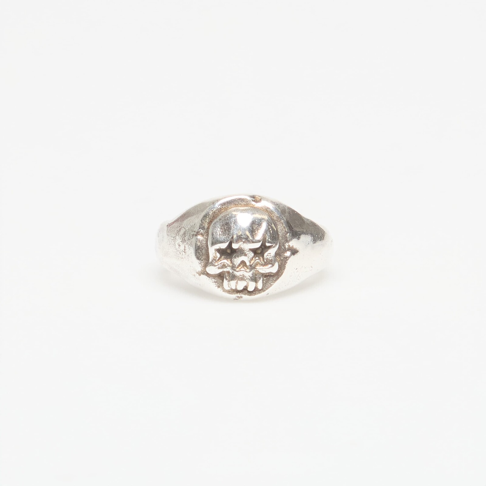 TwoJeys Skull Signet Ring Silver 58 mm