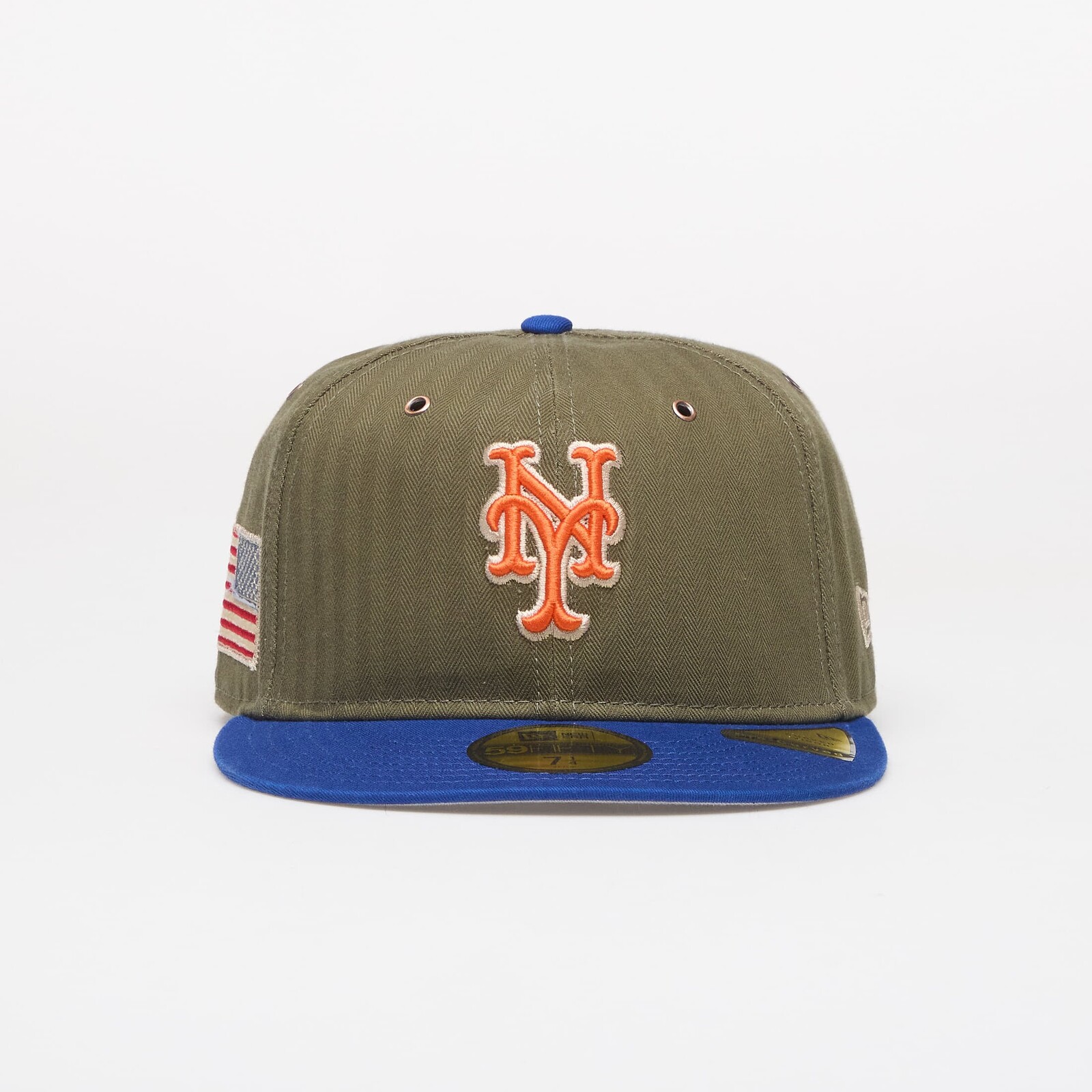 New Era 59FIFTY MLB American Herringbone New York Mets Official Team Color 7 1/2