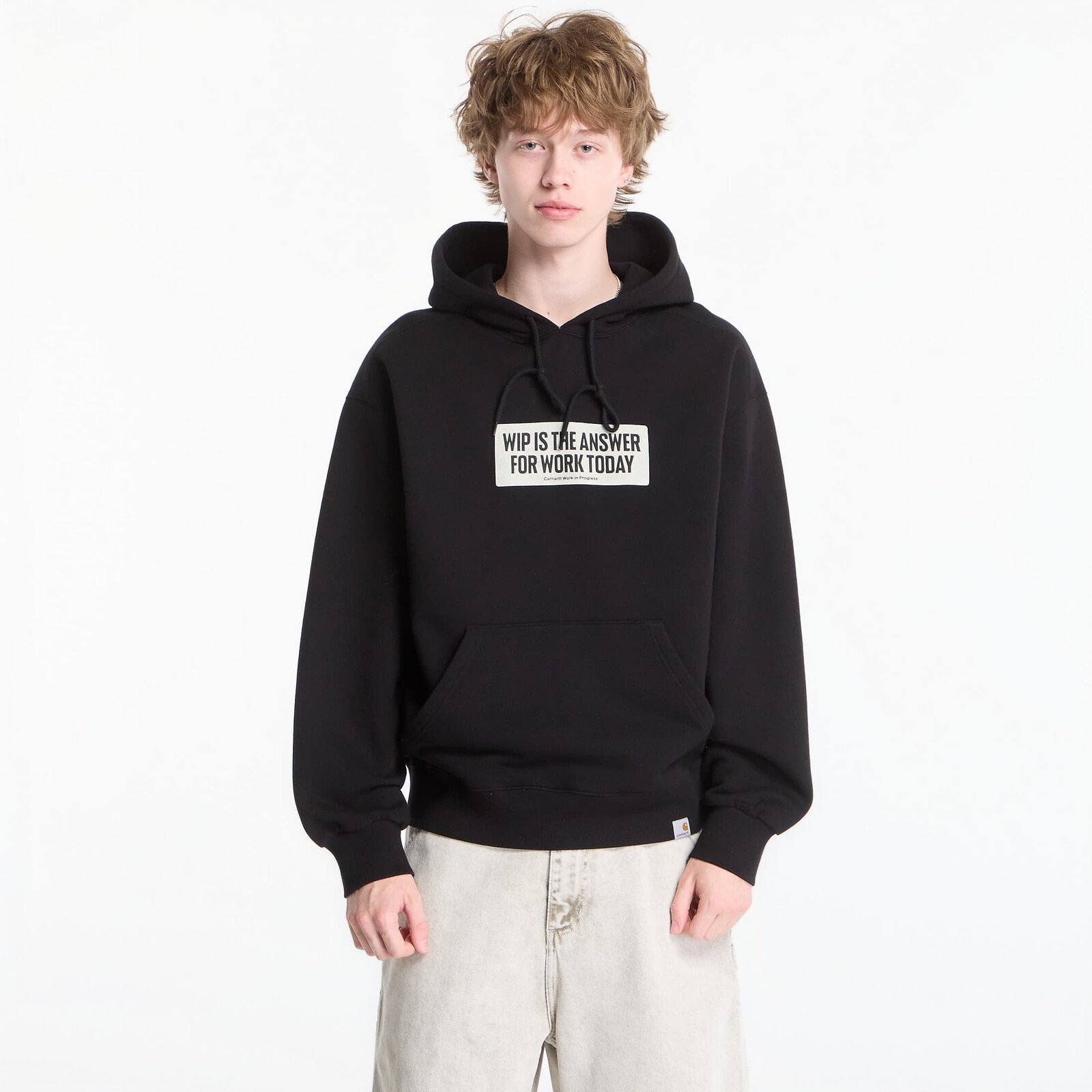 Sweatshirt Carhartt WIP Hooded Bumper Sticker Sweat UNISEX Black L