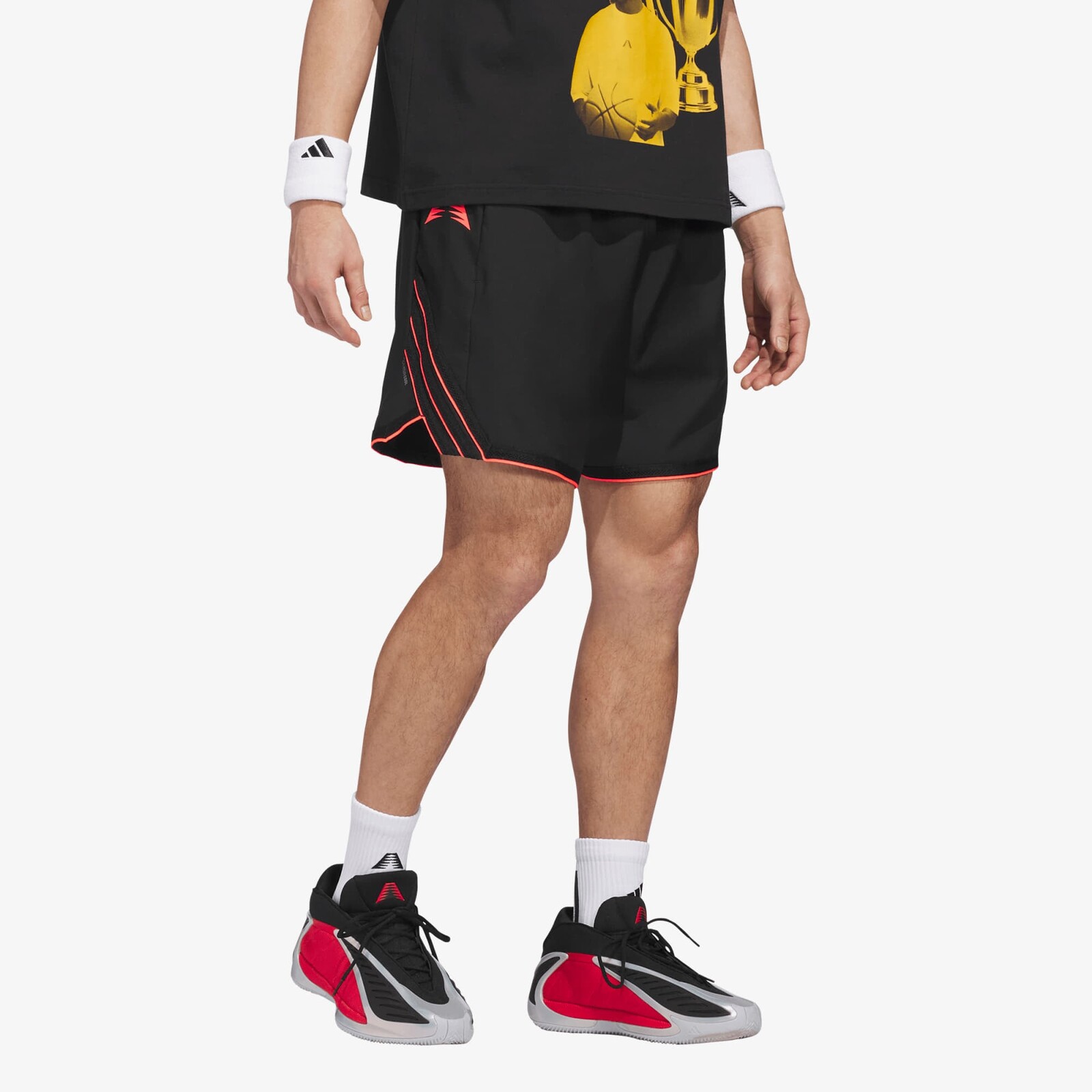 adidas Anthony Edwards Crazy Lite Short Black/ Solar Turbo L