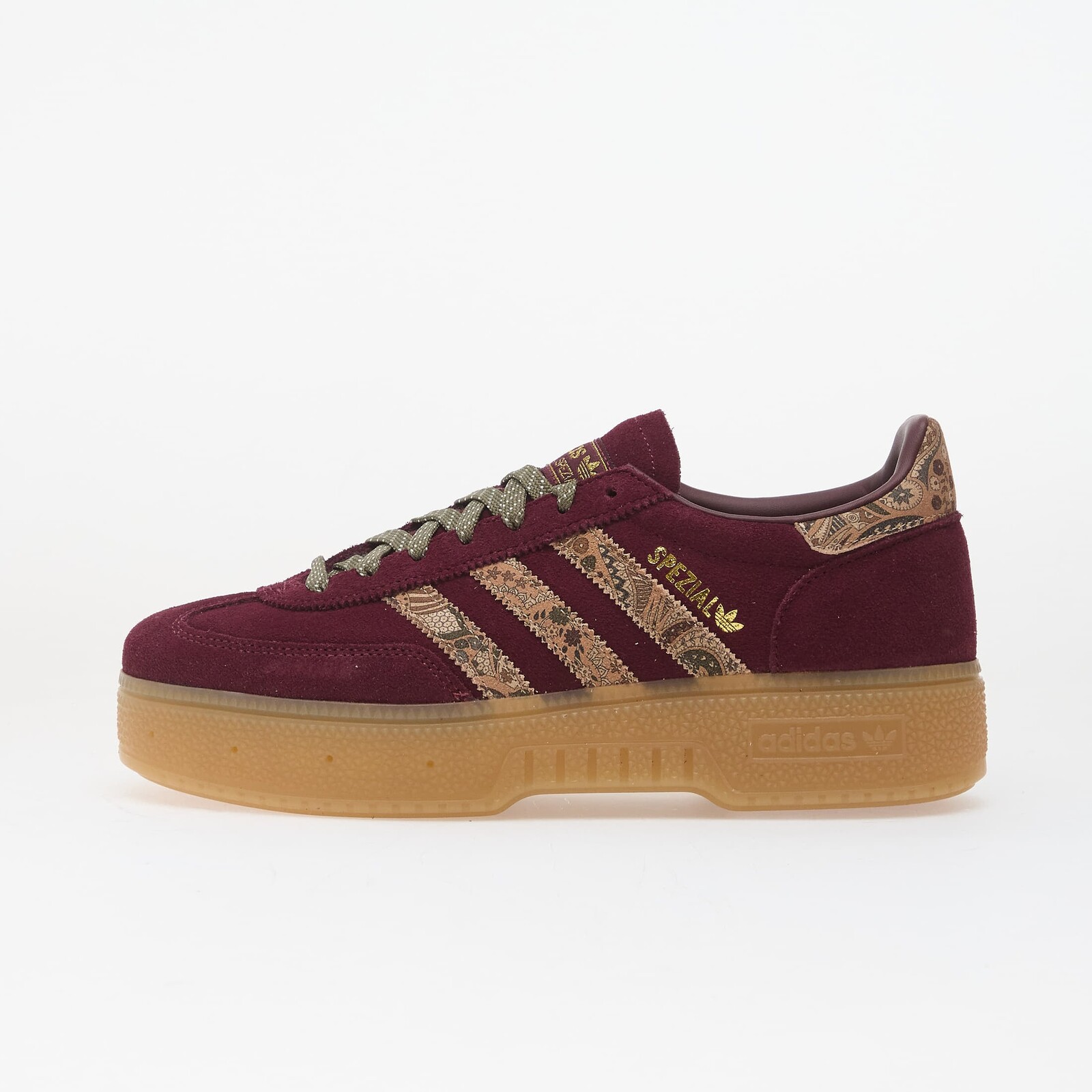Sneakers adidas x Liberty London Handball Spezial Bold Maroon/ Magic Beige/ Olive Strata UK 7