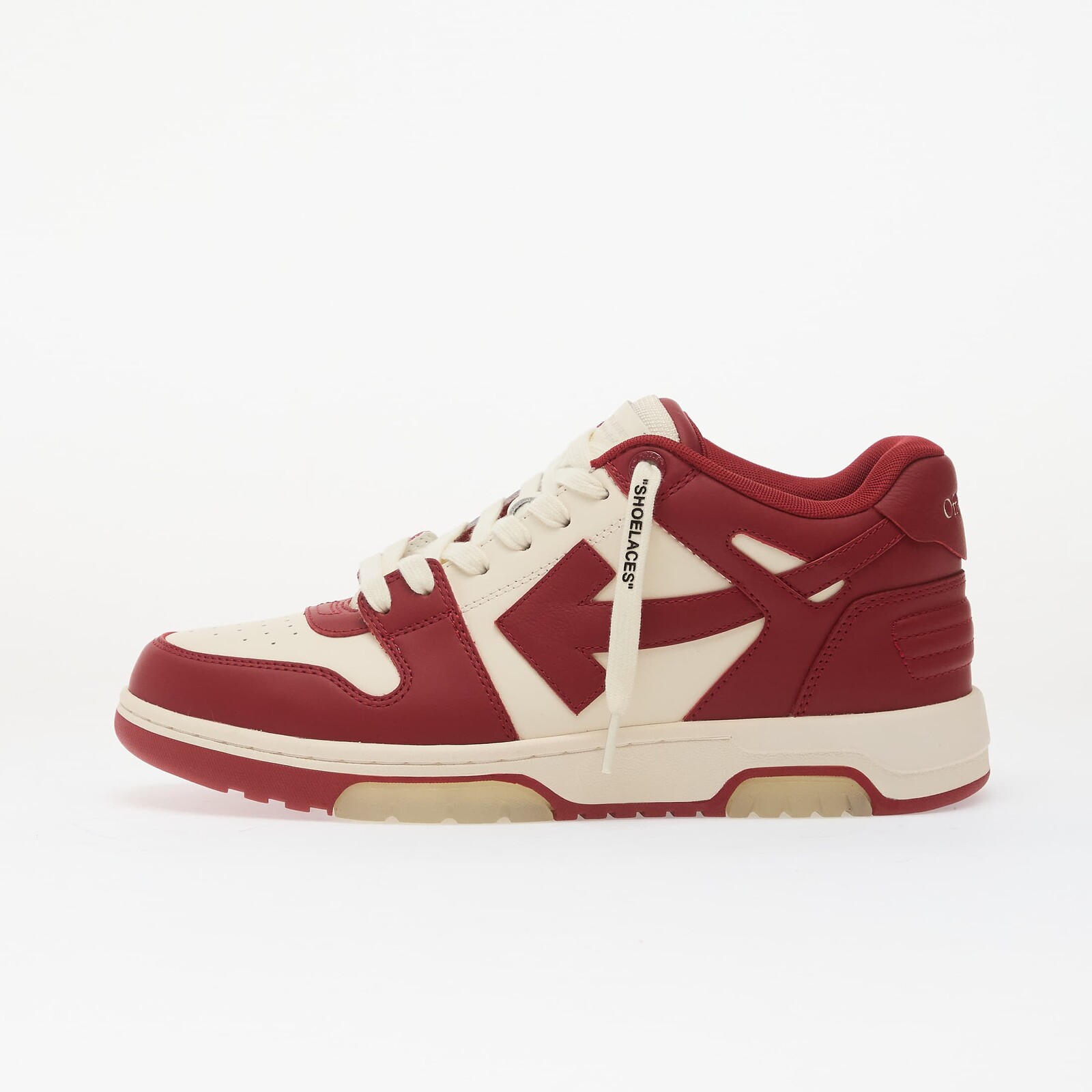 Sneakers Off-White M-Out Of Office Calf Lea-002 Off White - Coral Red UK 41
