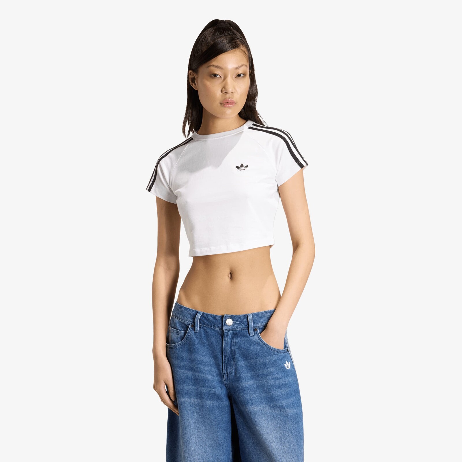T-shirt adidas SST Baby T-shirt White/ White/ Black XS