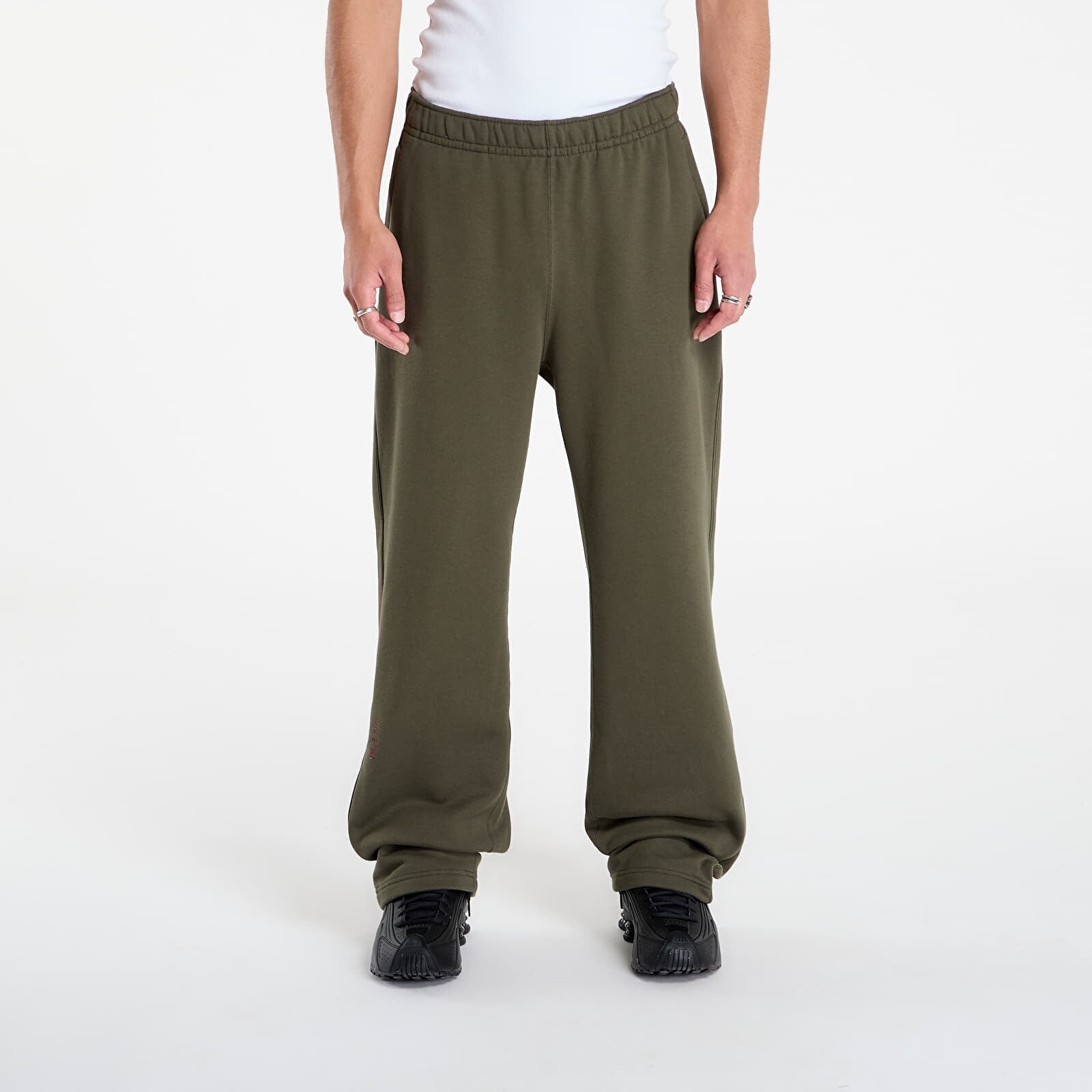 Pants Nike x NOCTA Fleece CS Open-Hem Sweatpants Cargo Khaki/ Cargo Khaki/ Team Red XS