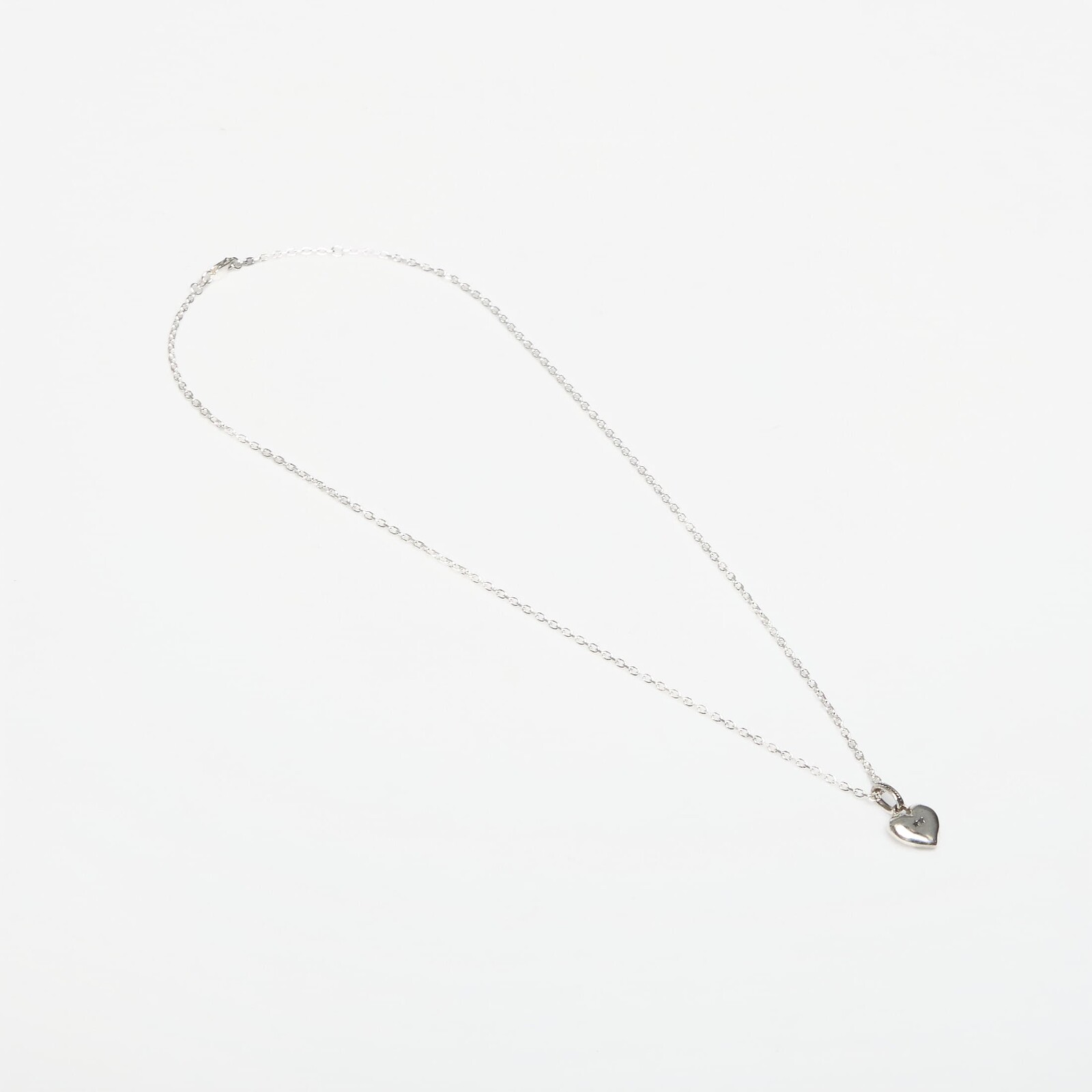 TwoJeys Heart Necklace Silver Universal